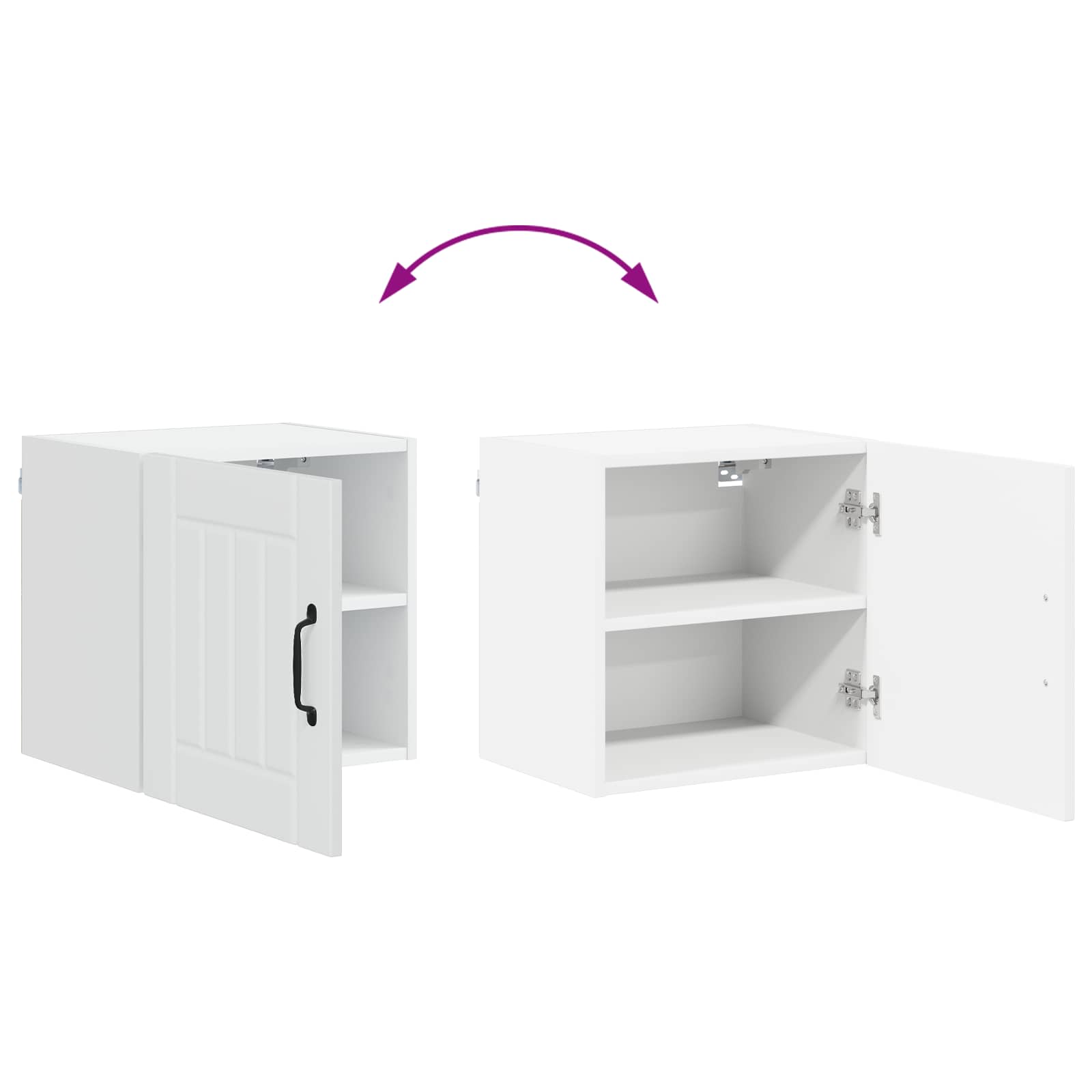 Wandschrank LUCCA Weiß 40 x 31 x 40 cm Holzwerkstoff