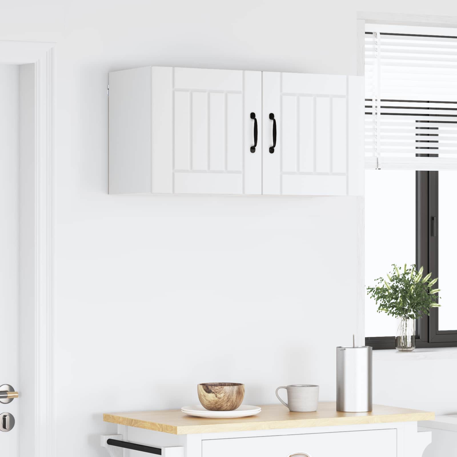 Wandschrank LUCCA 2 stk. Weiß Holzwerkstoff