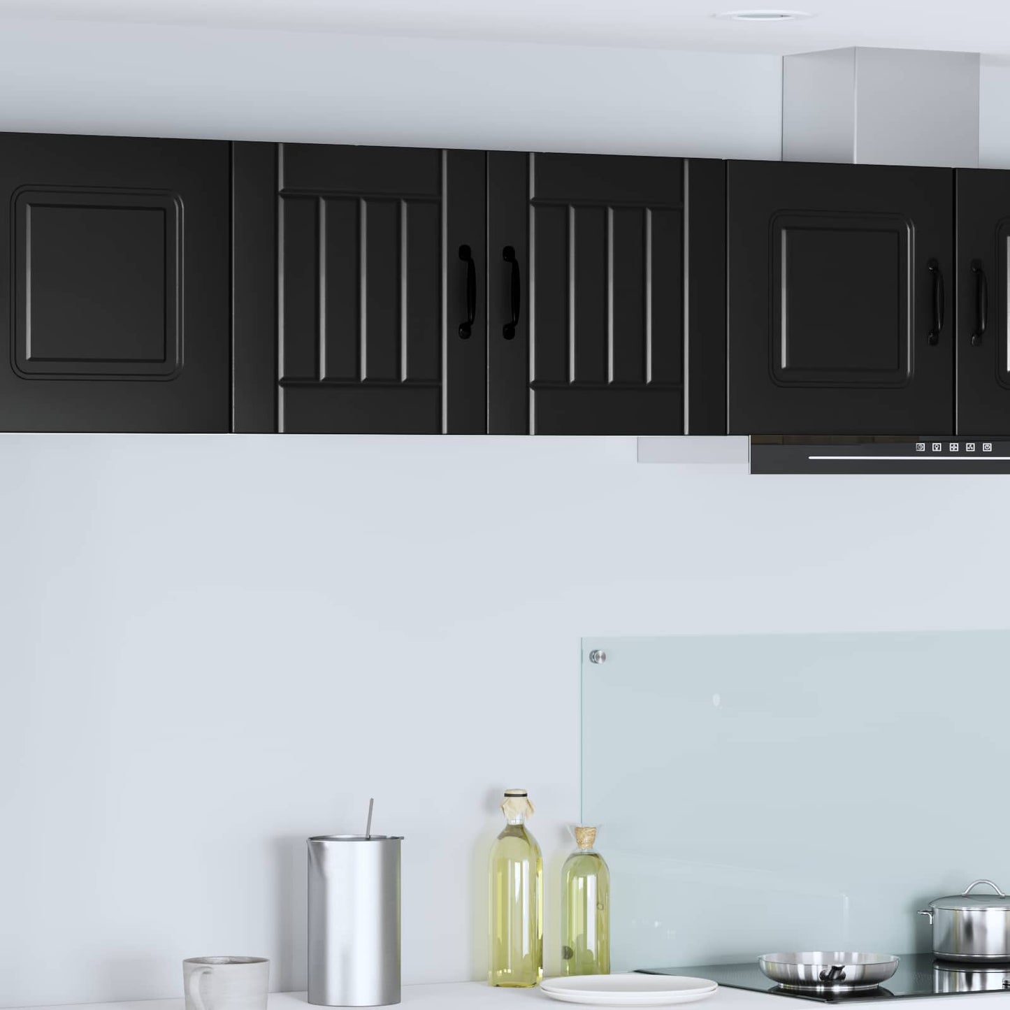 Wandschrank LUCCA Schwarz 40 x 31 x 40 cm Holzwerkstoff