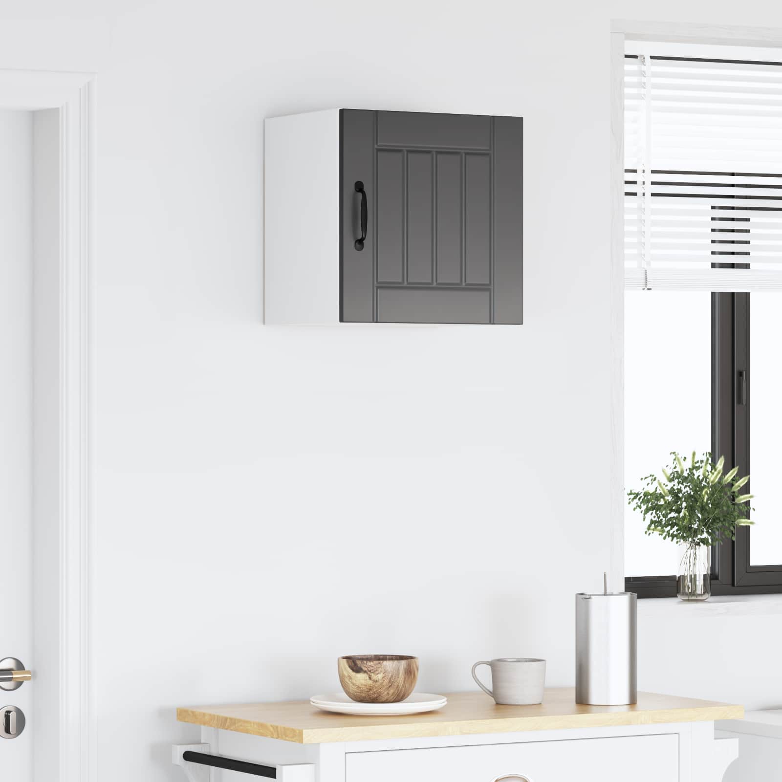 Wandschrank LUCCA Schwarz 40 x 31 x 40 cm Holzwerkstoff