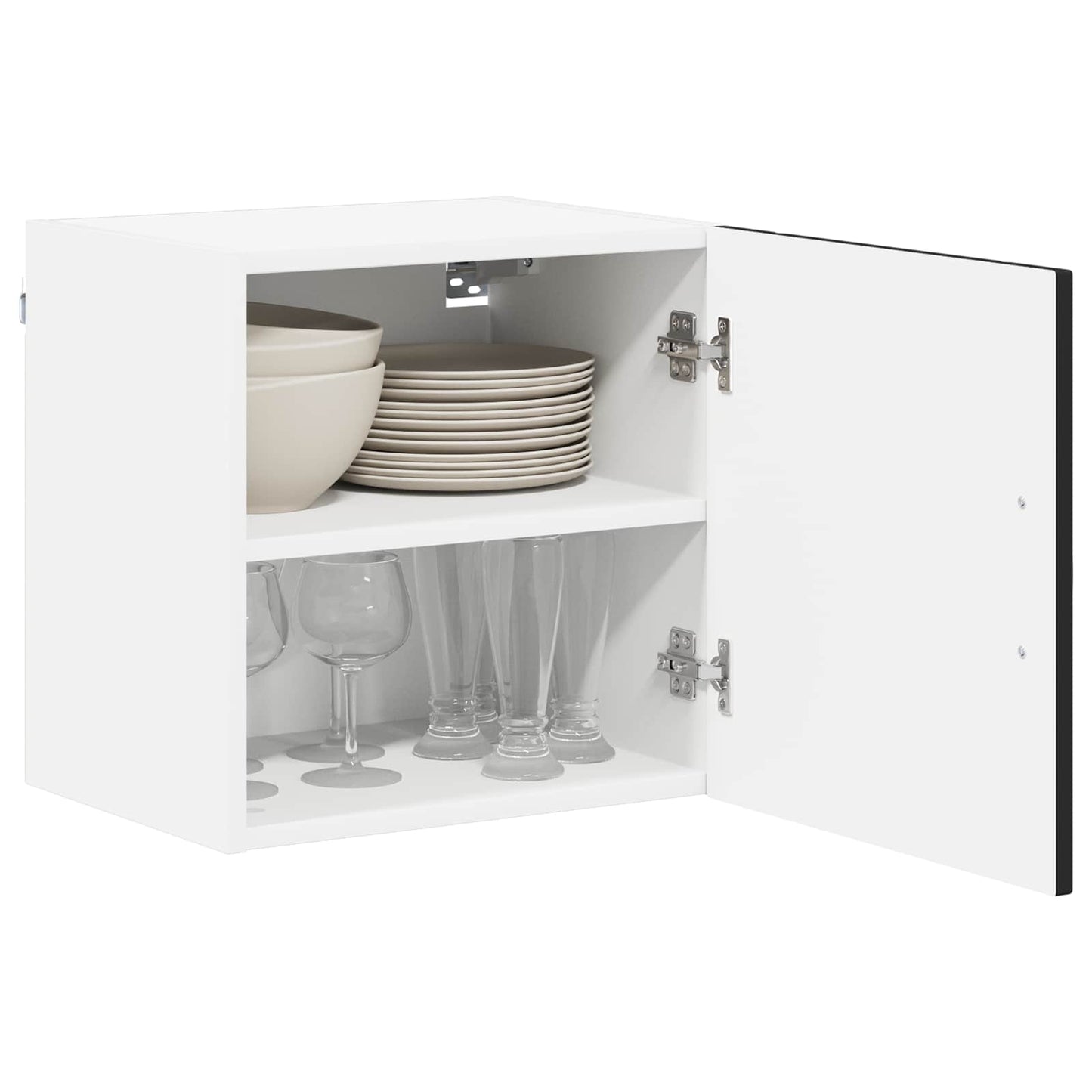 Wandschrank LUCCA 2 stk. Schwarz Holzwerkstoff