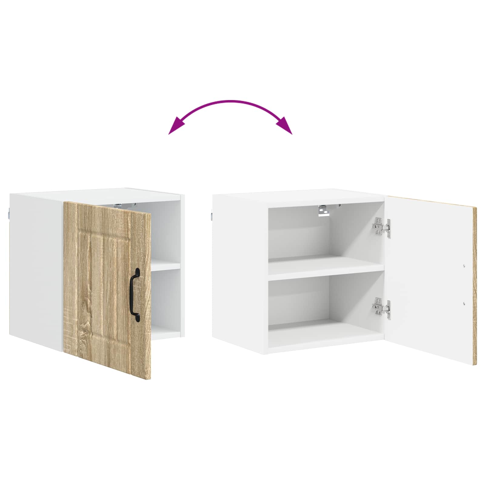 Wandschrank LUCCA 2 stk. Sonoma-Eiche Holzwerkstoff