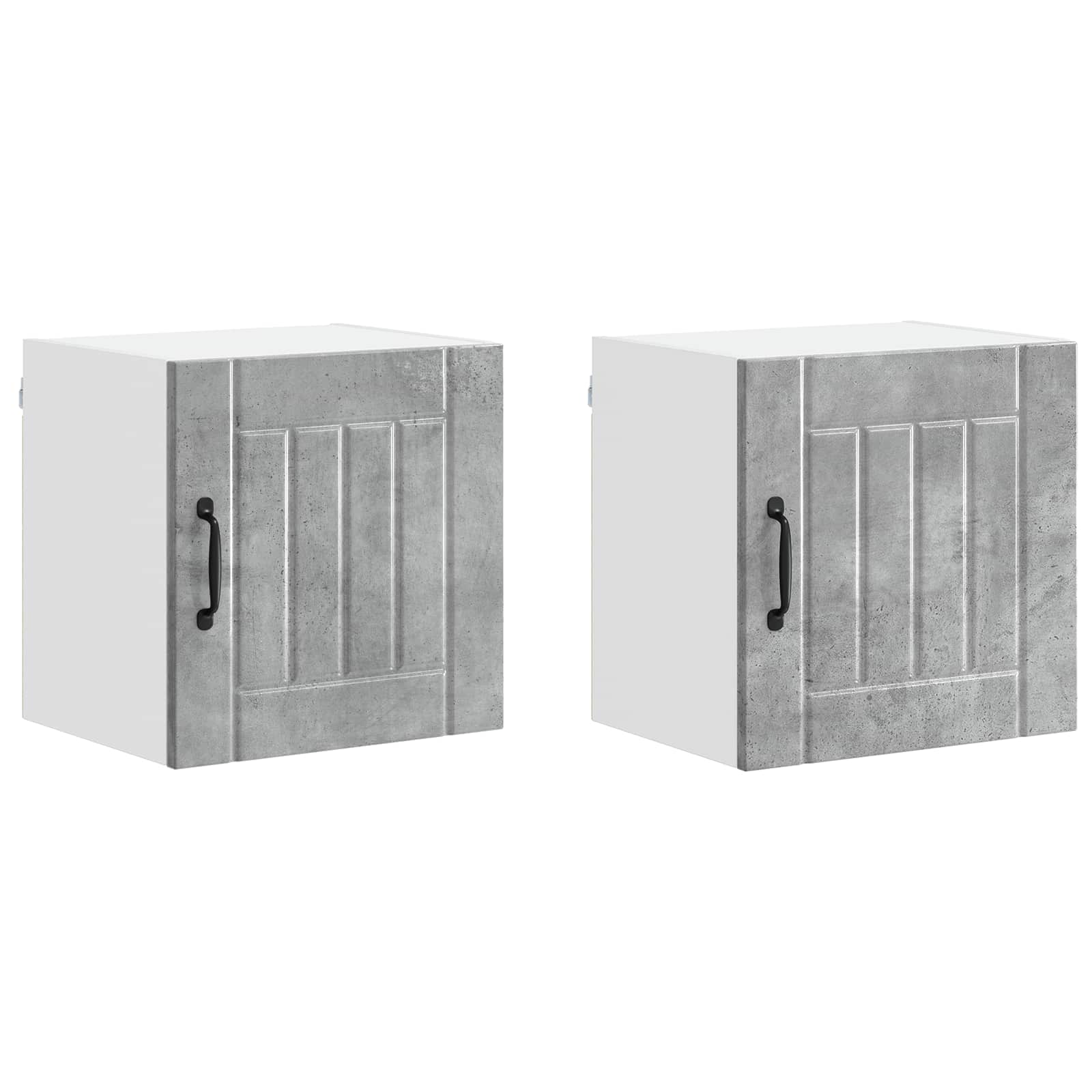 Wandschrank LUCCA 2 stk. Betongrau Holzwerkstoff
