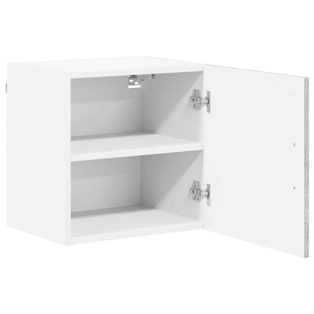 Küchenhängeschrank mit Regal 2 pcs Beton Grau 40 x 31 x 40 cm