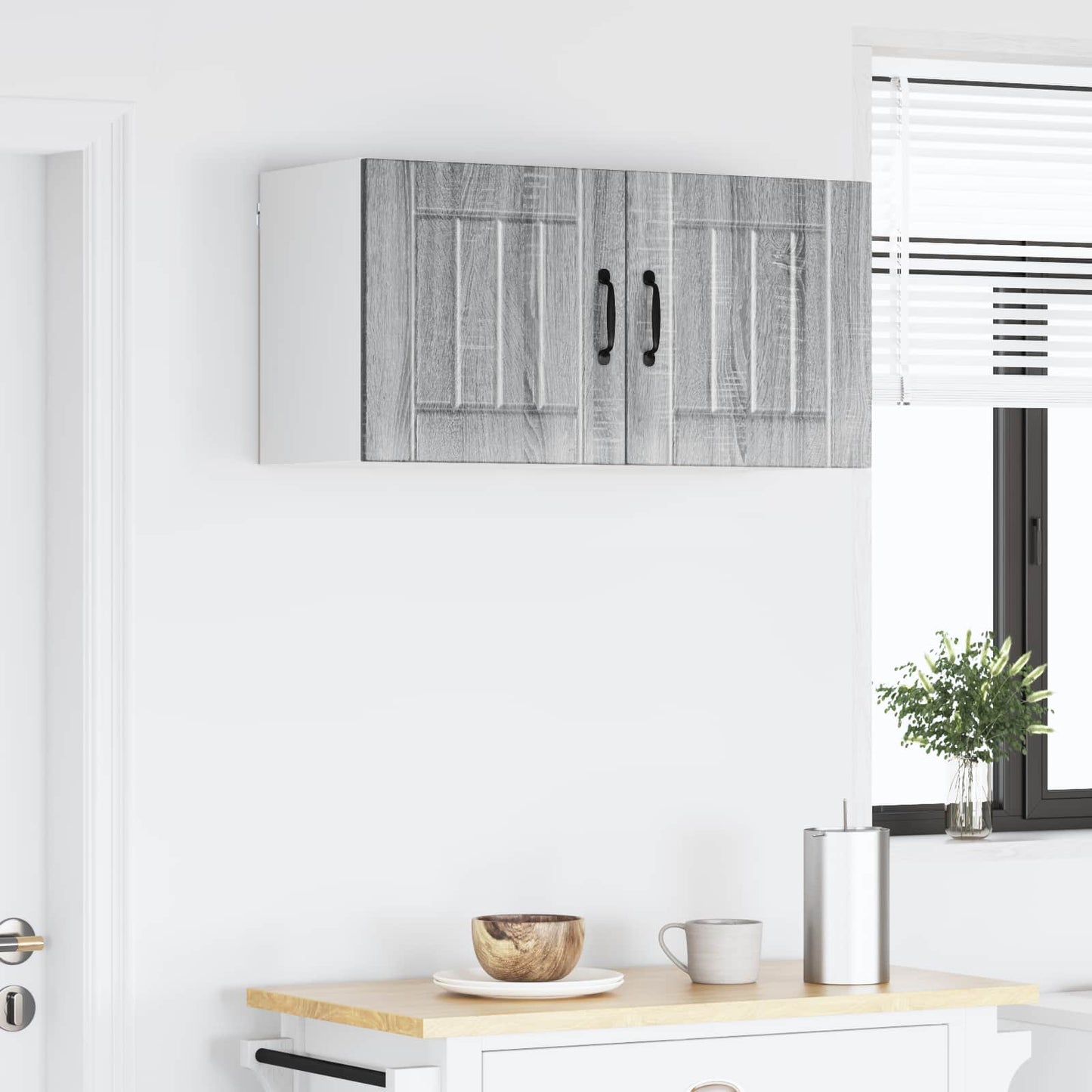 Wandschrank LUCCA 2 stk. Graues Sonoma Holzwerkstoff