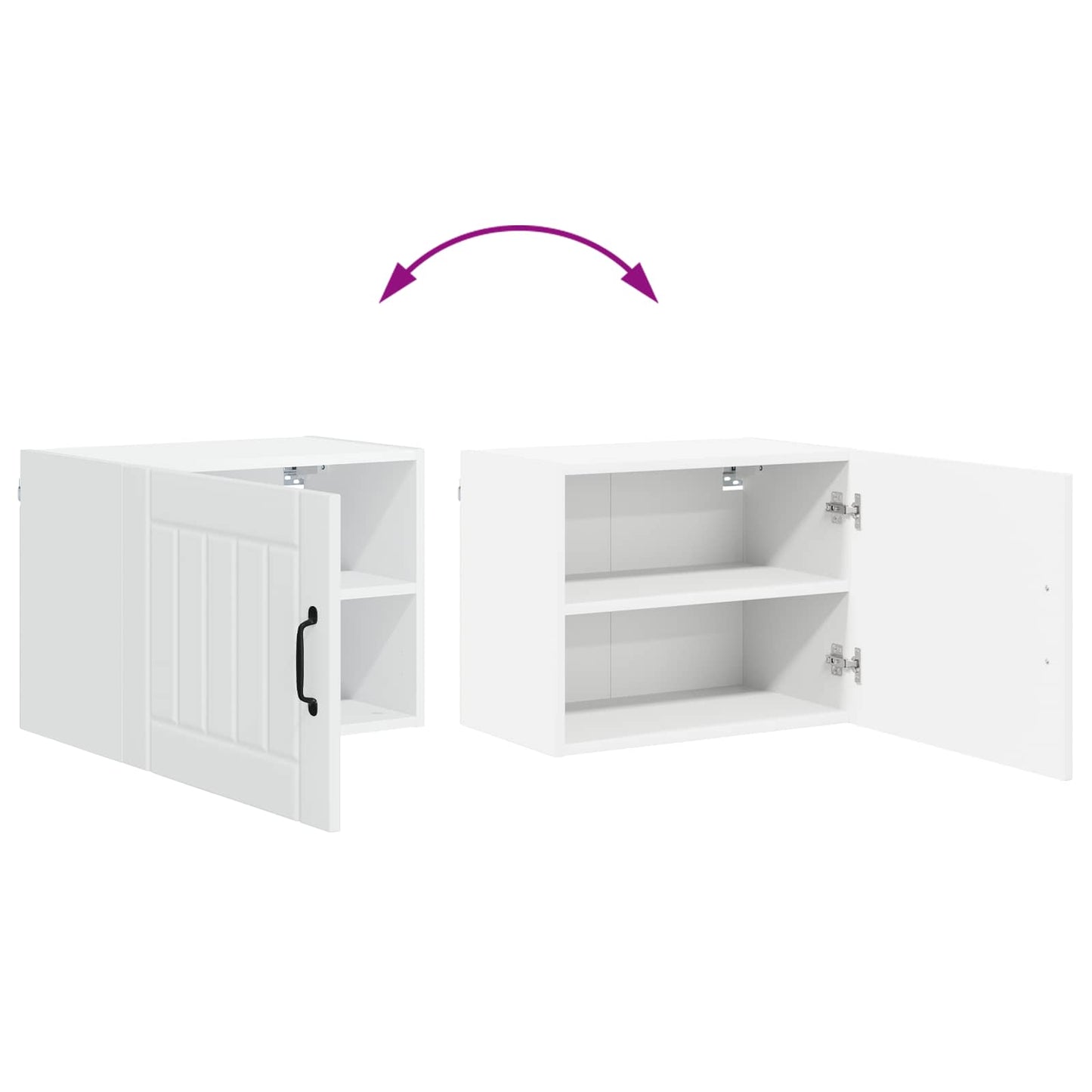 Wandschrank LUCCA Weiß 50 x 31 x 40 cm Holzwerkstoff