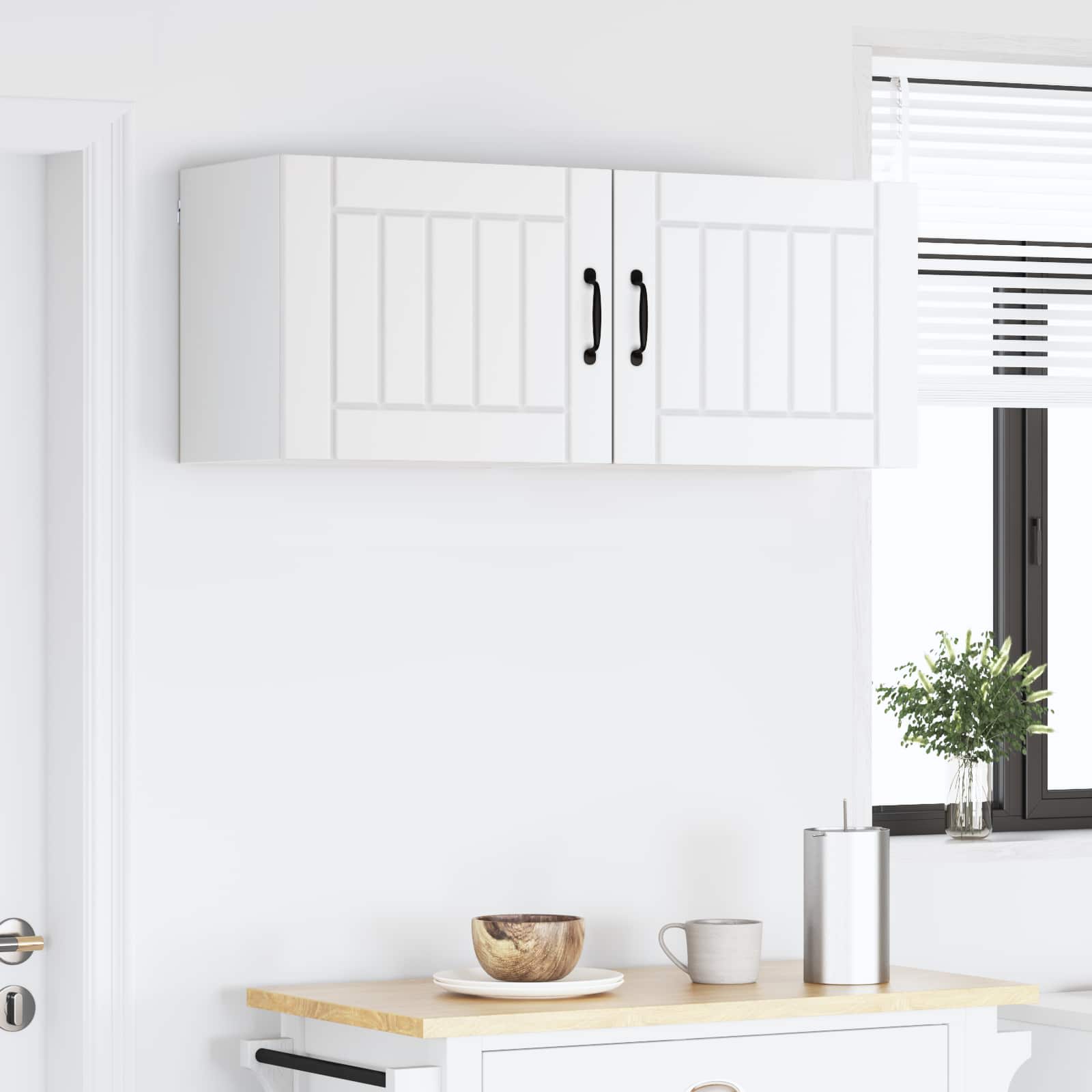 Wandschrank LUCCA 2 stk. Weiß Holzwerkstoff