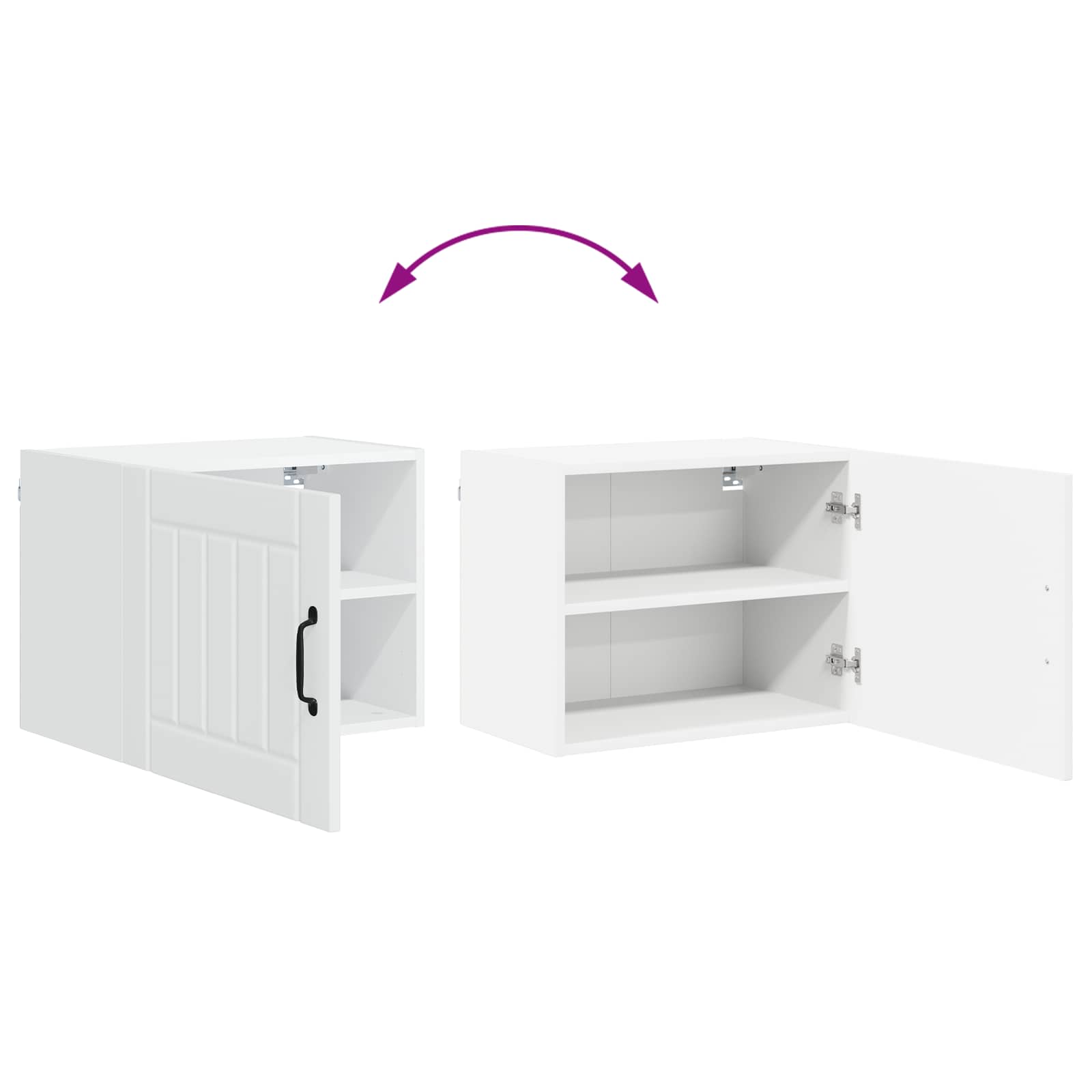 Wandschrank LUCCA 2 stk. Weiß Holzwerkstoff