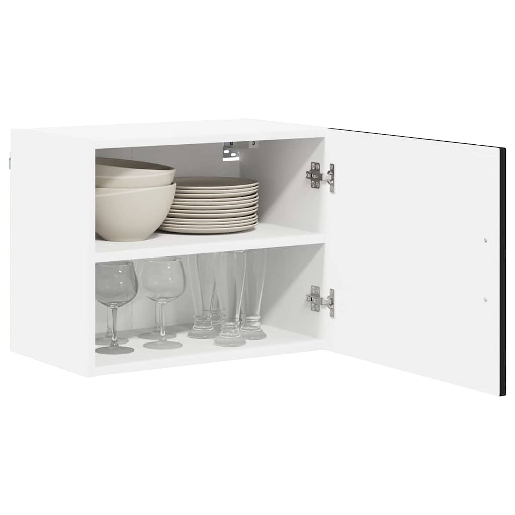 Wandschrank LUCCA 2 stk. Schwarz Holzwerkstoff