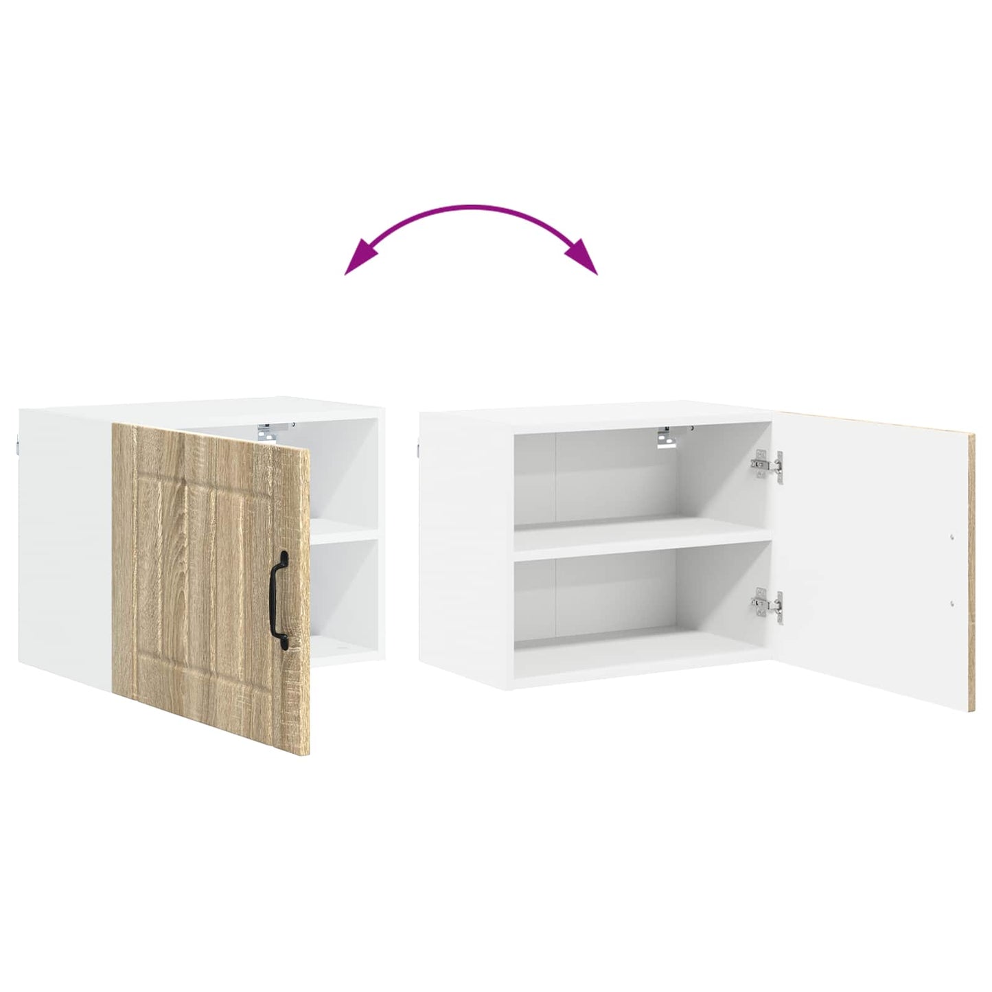 Wandschrank LUCCA 2 stk. Sonoma-Eiche Holzwerkstoff