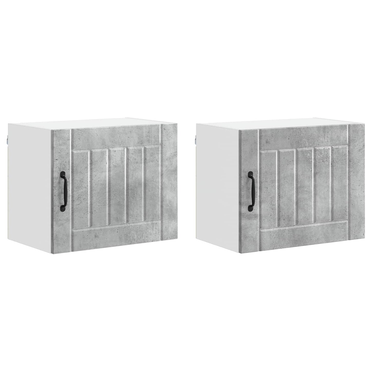 Wandschrank LUCCA 2 stk. Betongrau Holzwerkstoff