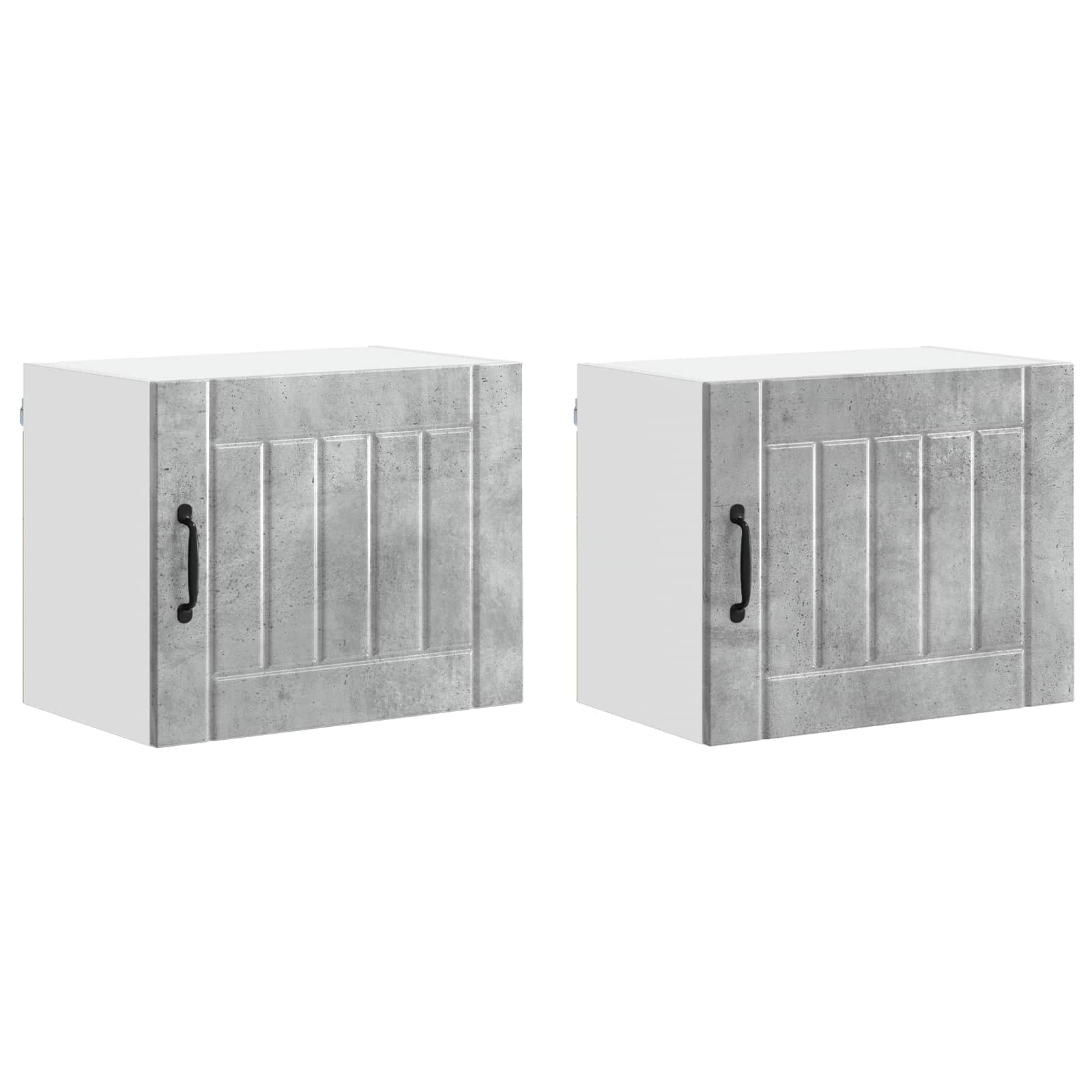 Wandschrank LUCCA 2 stk. Betongrau Holzwerkstoff