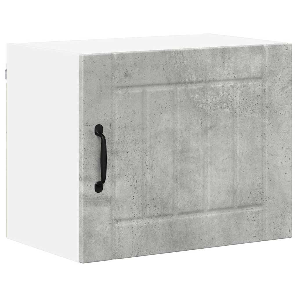 Küchenhängeschrank mit Regal 2 pcs Beton Grau 50 x 31 x 40 cm