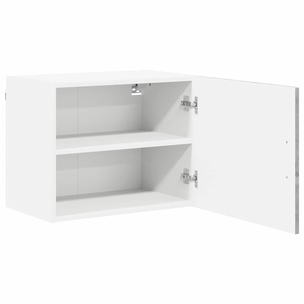 Küchenhängeschrank mit Regal 2 pcs Beton Grau 50 x 31 x 40 cm