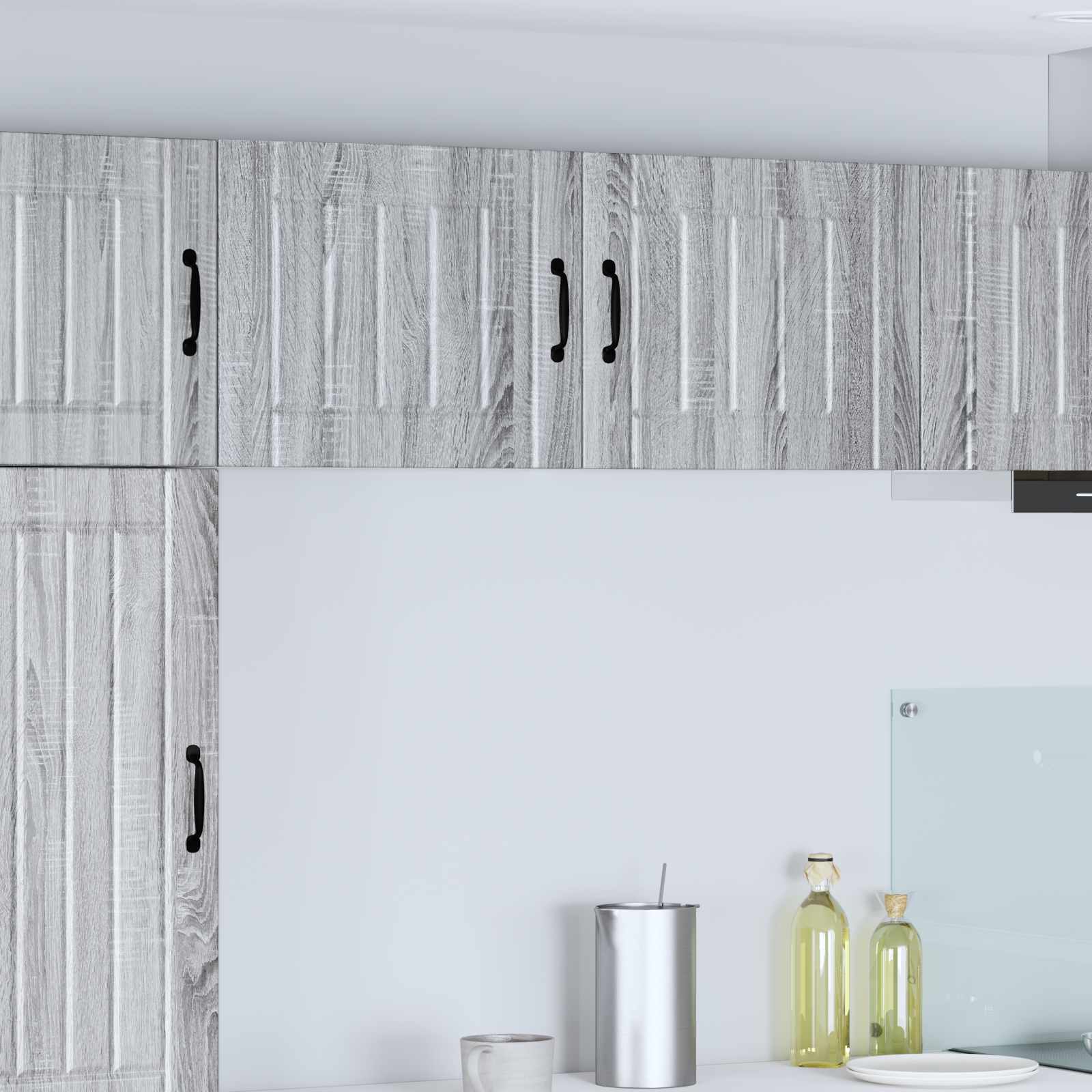 Wandschrank LUCCA 2 stk. Graues Sonoma Holzwerkstoff