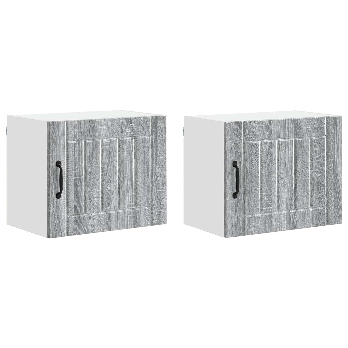 Wandschrank LUCCA 2 stk. Graues Sonoma Holzwerkstoff