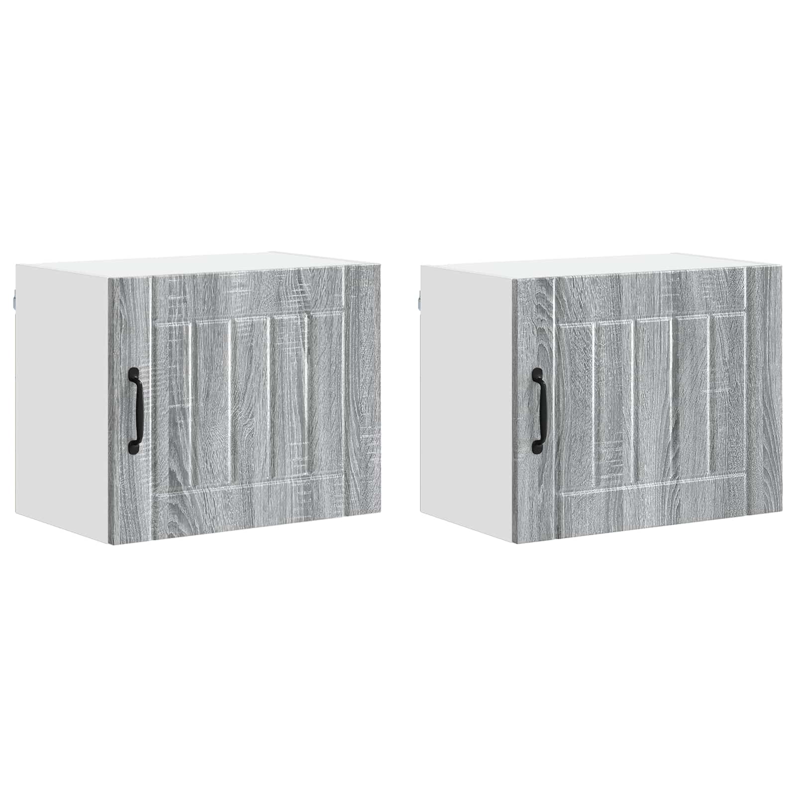 Wandschrank LUCCA 2 stk. Graues Sonoma Holzwerkstoff