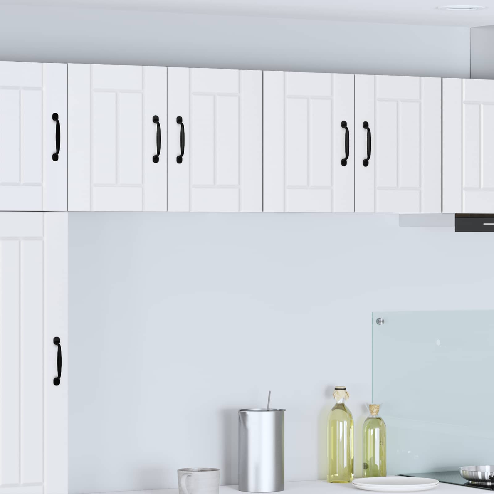 Wandschrank LUCCA 2 stk. Weiß Holzwerkstoff