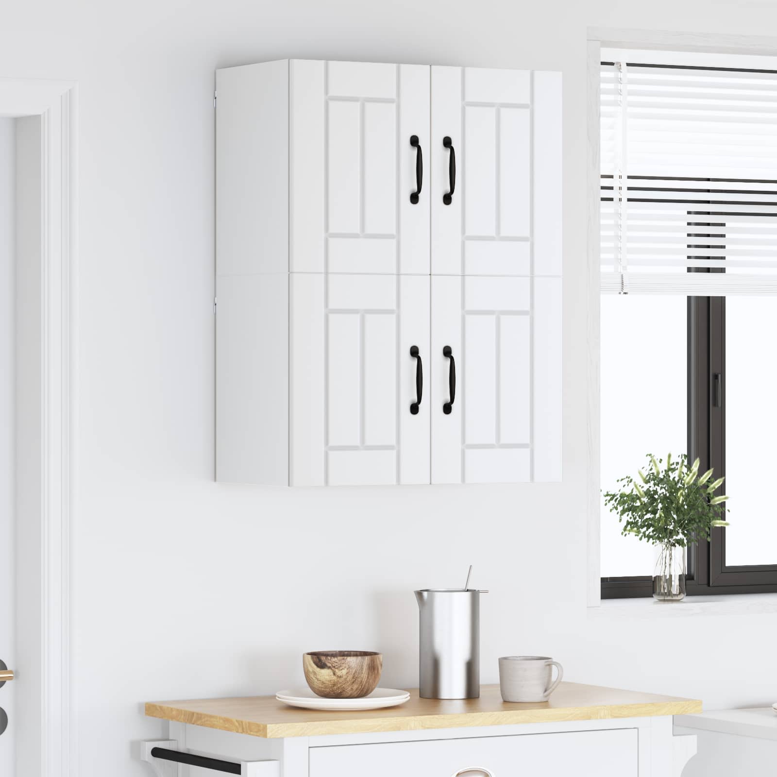 Wandschrank LUCCA 2 stk. Weiß Holzwerkstoff