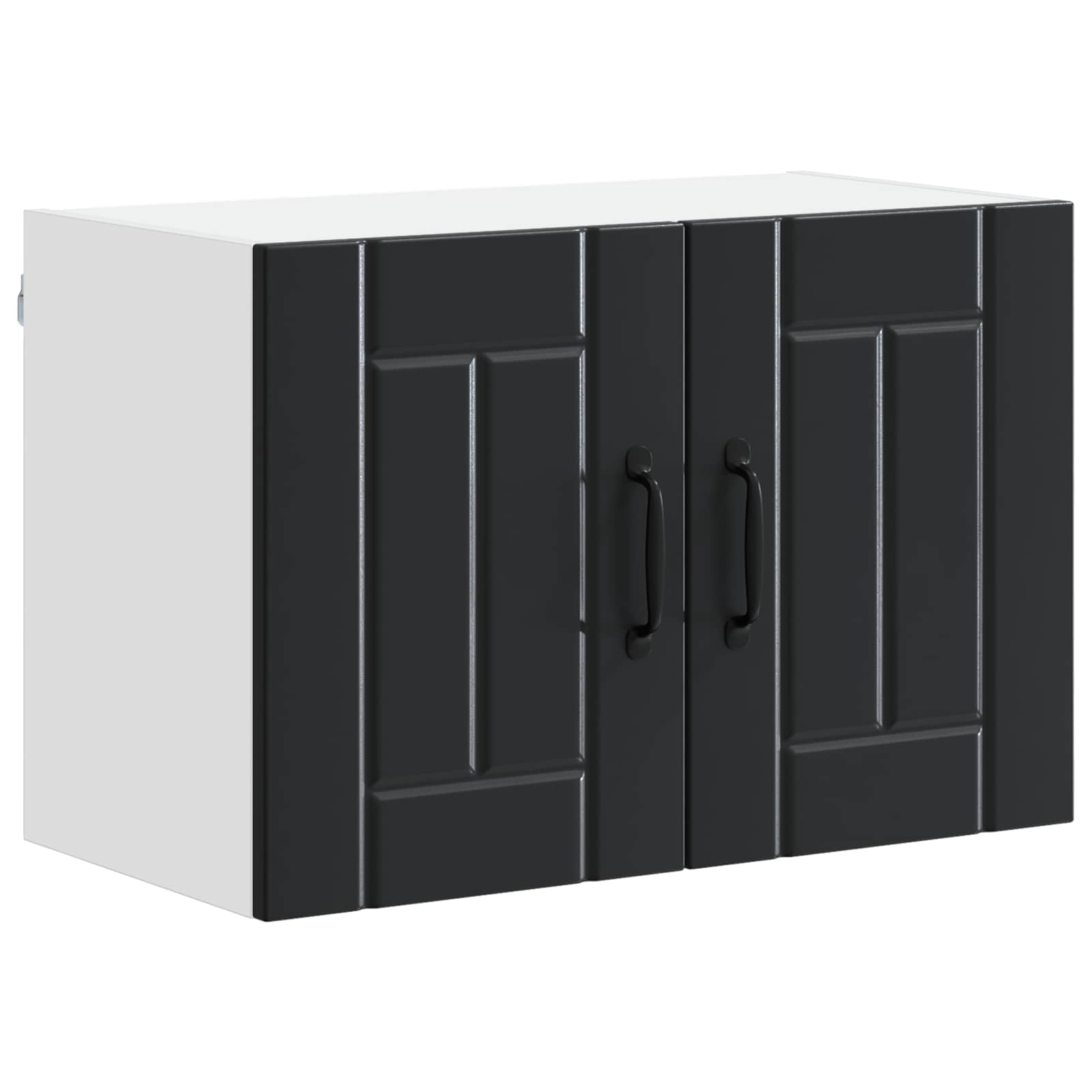 Wandschrank LUCCA 2 stk. Schwarz Holzwerkstoff