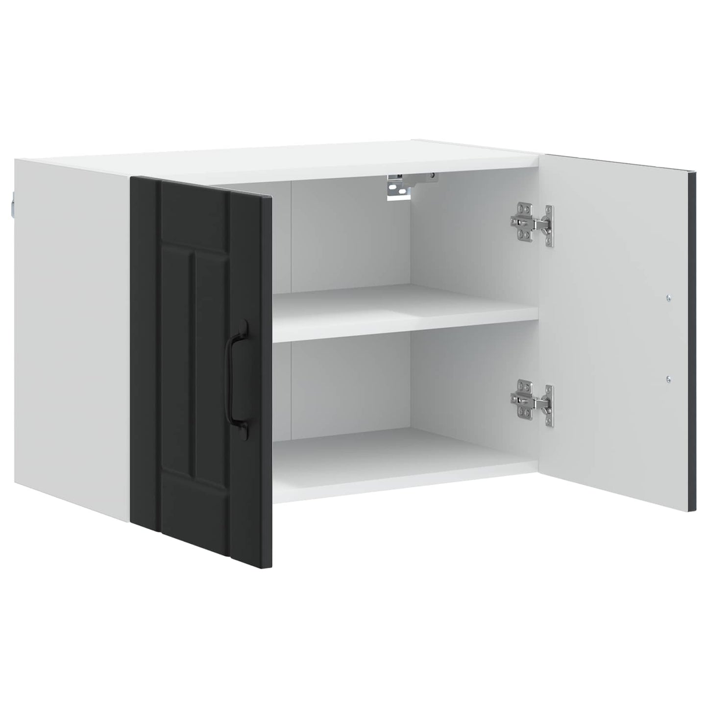 Wandschrank LUCCA 2 stk. Schwarz Holzwerkstoff