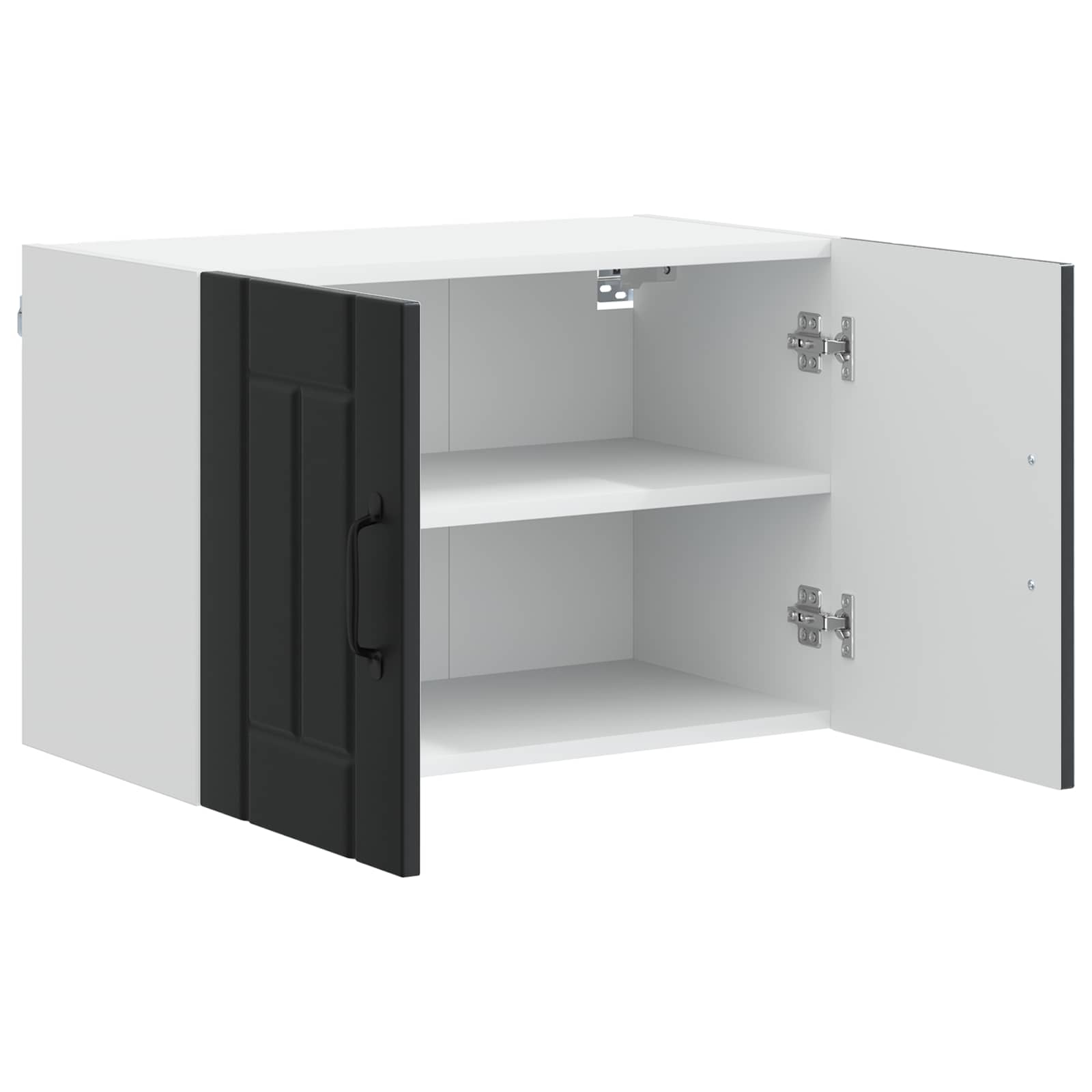 Wandschrank LUCCA 2 stk. Schwarz Holzwerkstoff