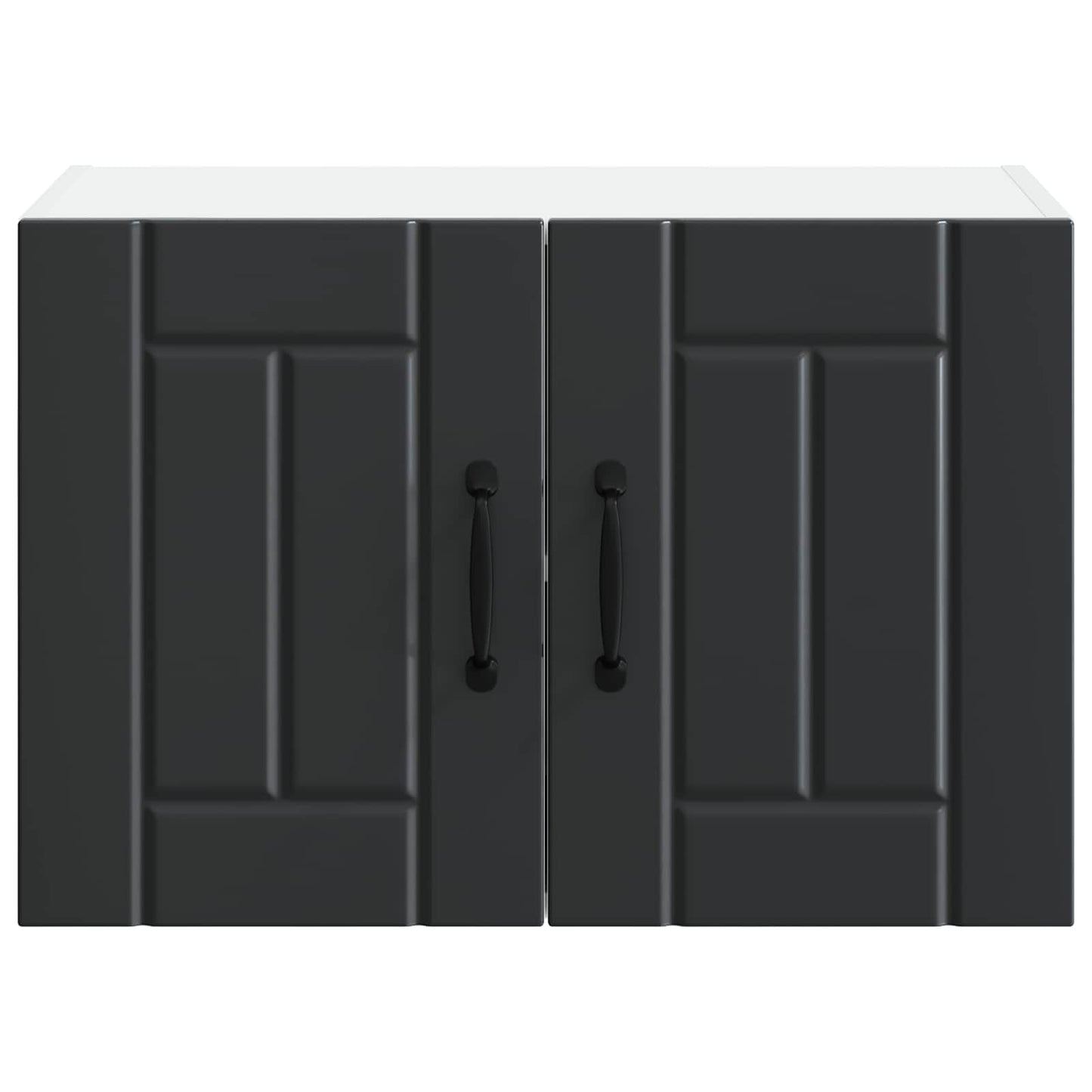 Wandschrank LUCCA 2 stk. Schwarz Holzwerkstoff