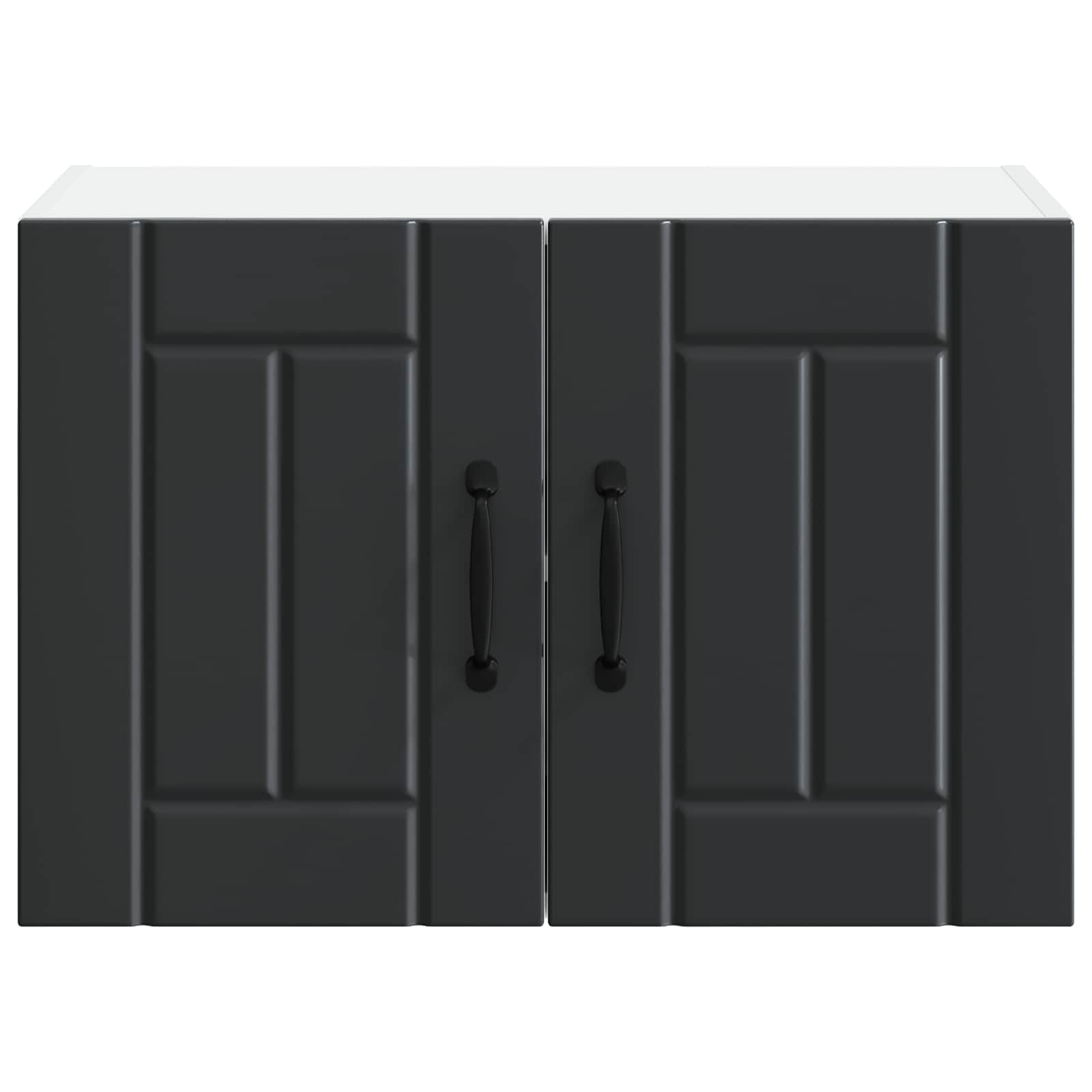 Wandschrank LUCCA 2 stk. Schwarz Holzwerkstoff
