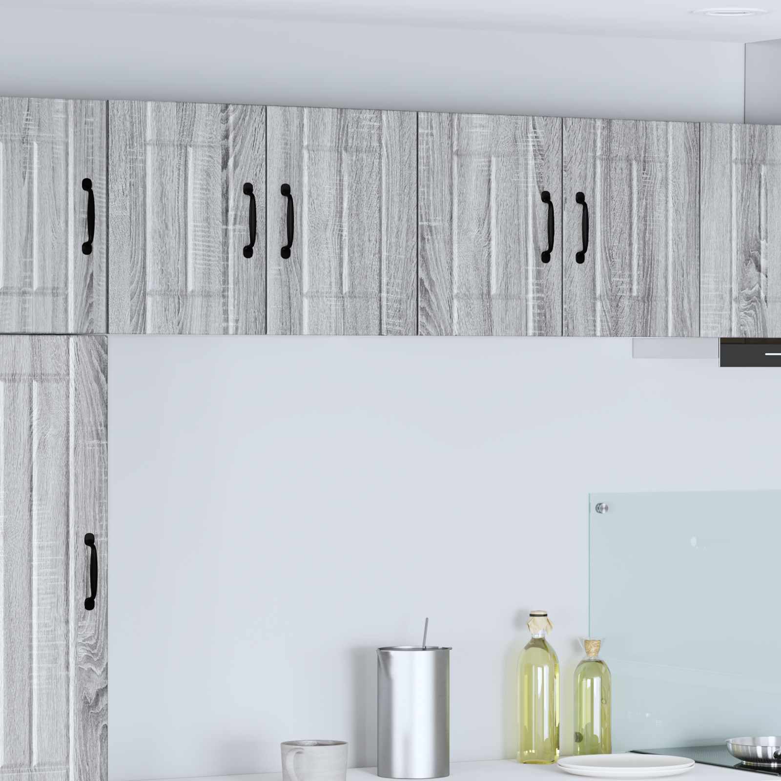 Wandschrank LUCCA 2 stk. Graues Sonoma Holzwerkstoff