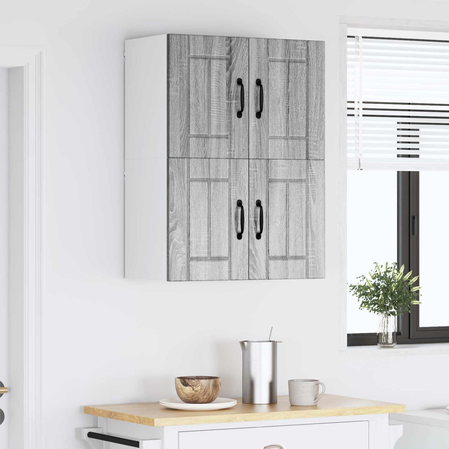 Wandschrank LUCCA 2 stk. Graues Sonoma Holzwerkstoff
