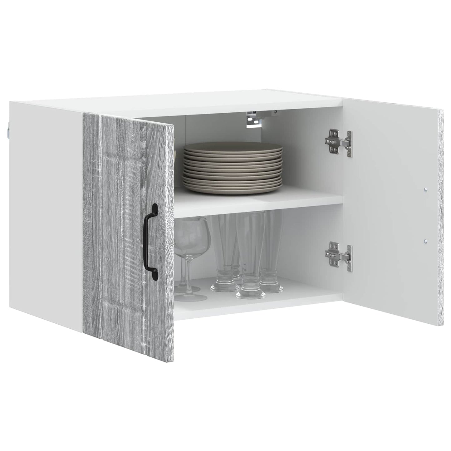 Wandschrank LUCCA 2 stk. Graues Sonoma Holzwerkstoff