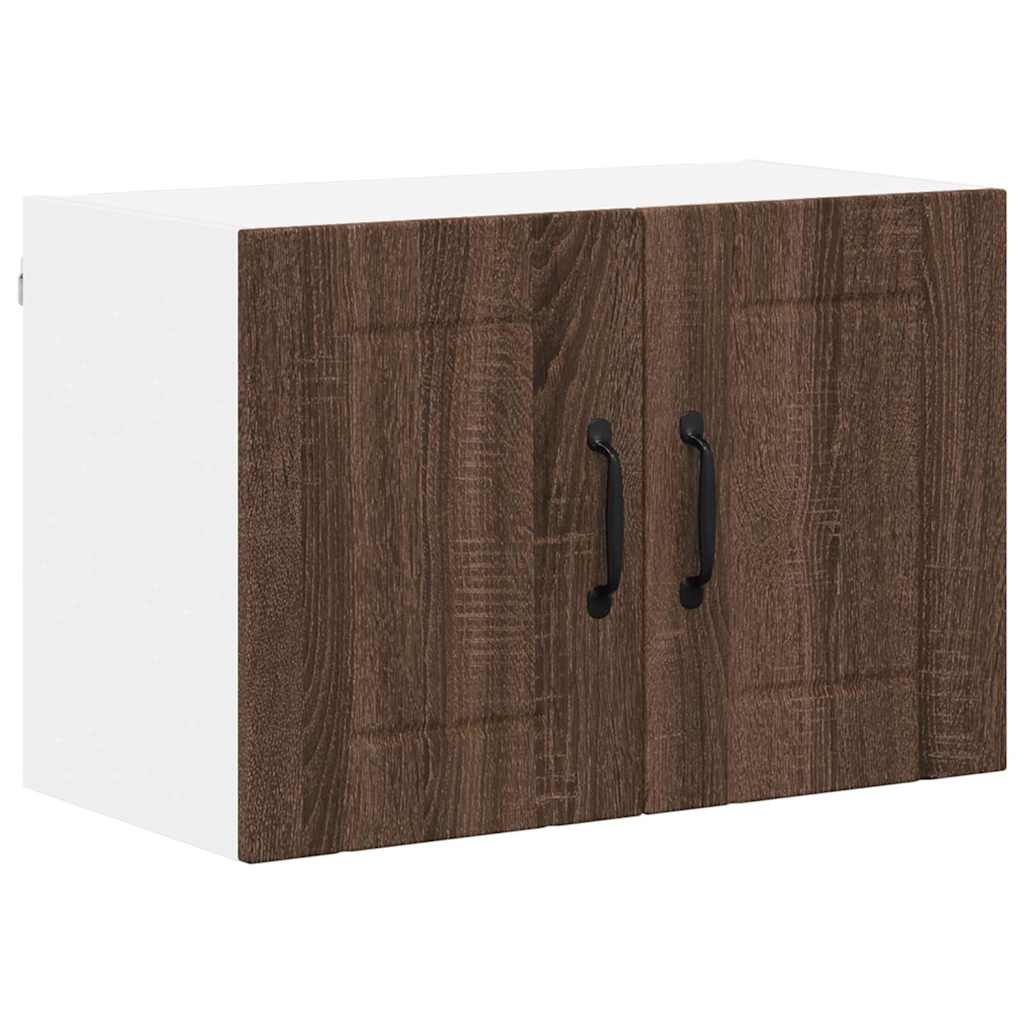 Küchenwandschrank mit Regal Braun Eichen-Optik 60 x 31 x 40 cm