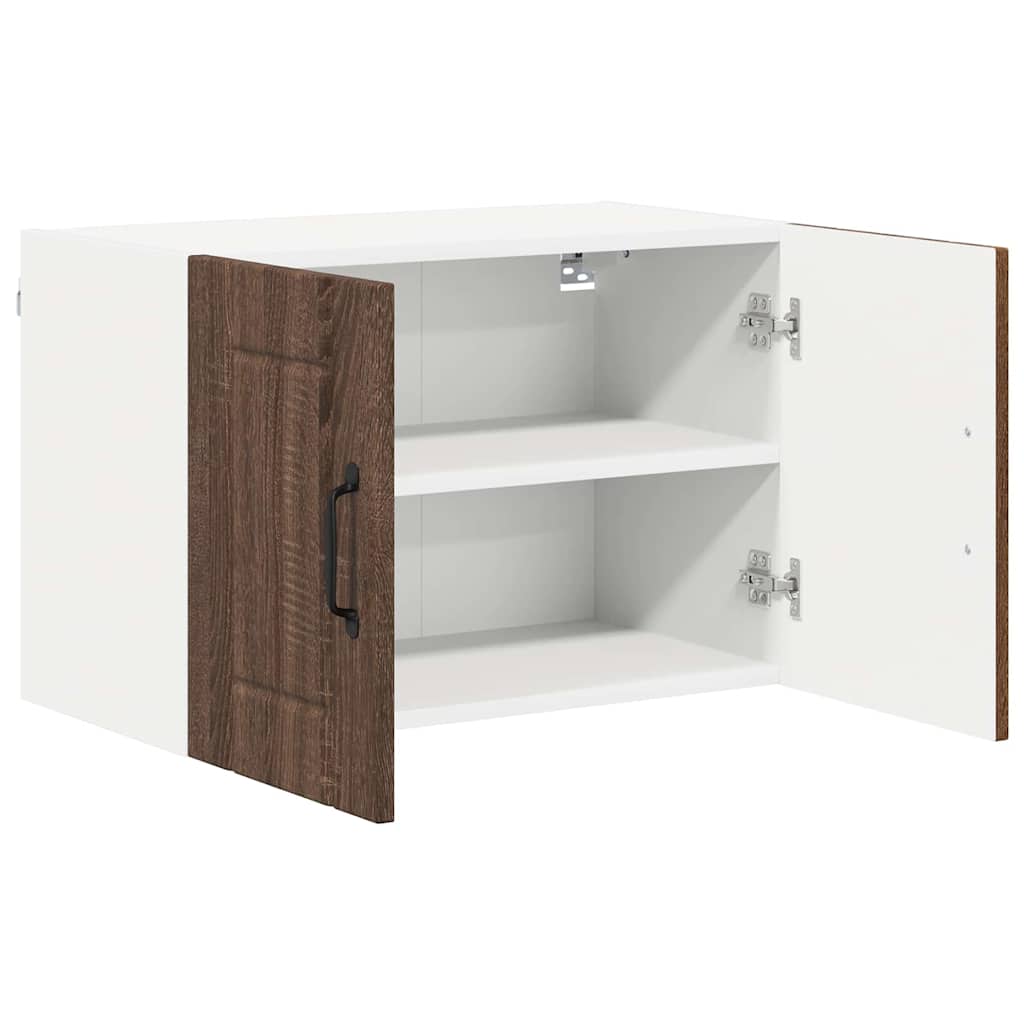 Küchenwandschrank mit Regal Braun Eichen-Optik 60 x 31 x 40 cm