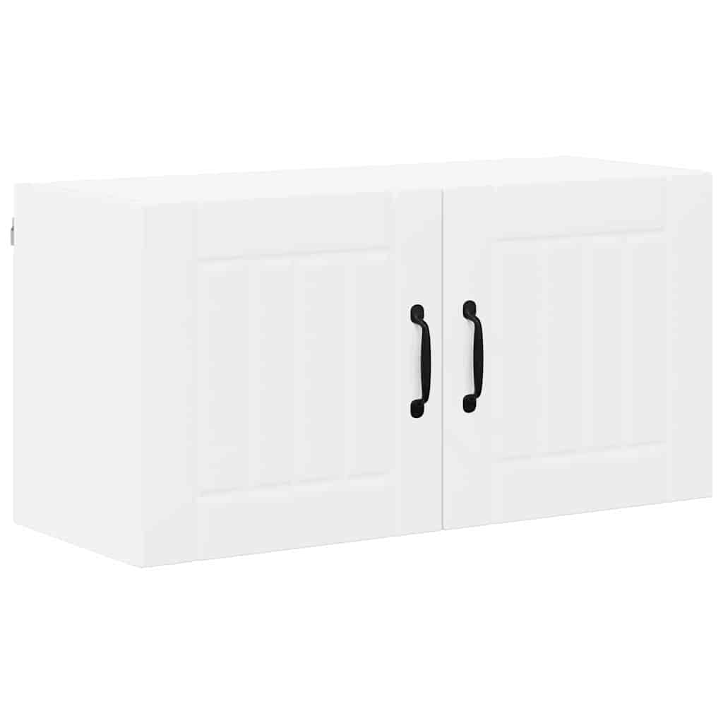 Küchenhängeschrank mit Regal Weiß 80 x 31 x 40 cm Holzwerkstoff