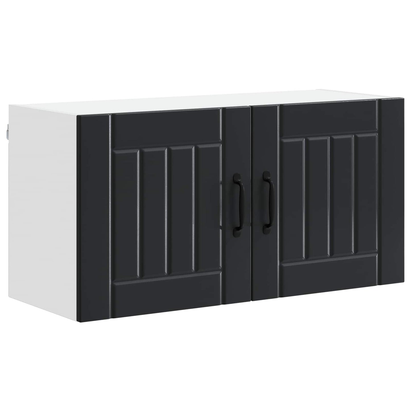 Wandschrank LUCCA Schwarz 80 x 31 x 40 cm Holzwerkstoff