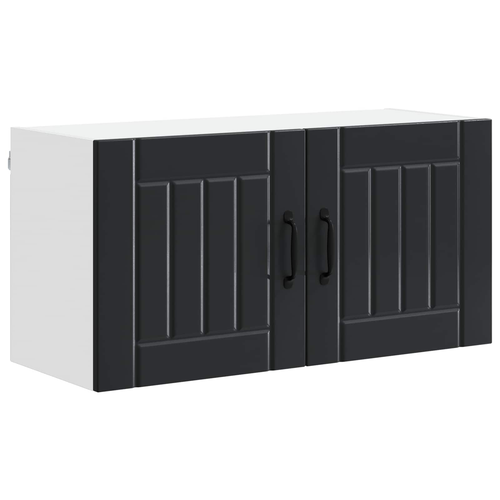 Wandschrank LUCCA Schwarz 80 x 31 x 40 cm Holzwerkstoff