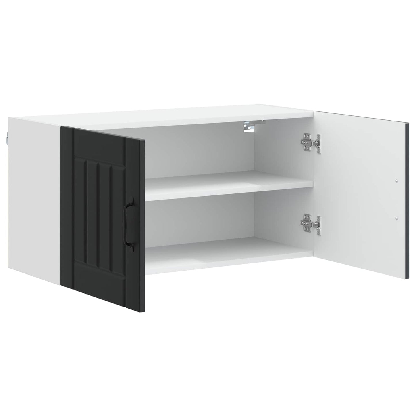 Wandschrank LUCCA Schwarz 80 x 31 x 40 cm Holzwerkstoff