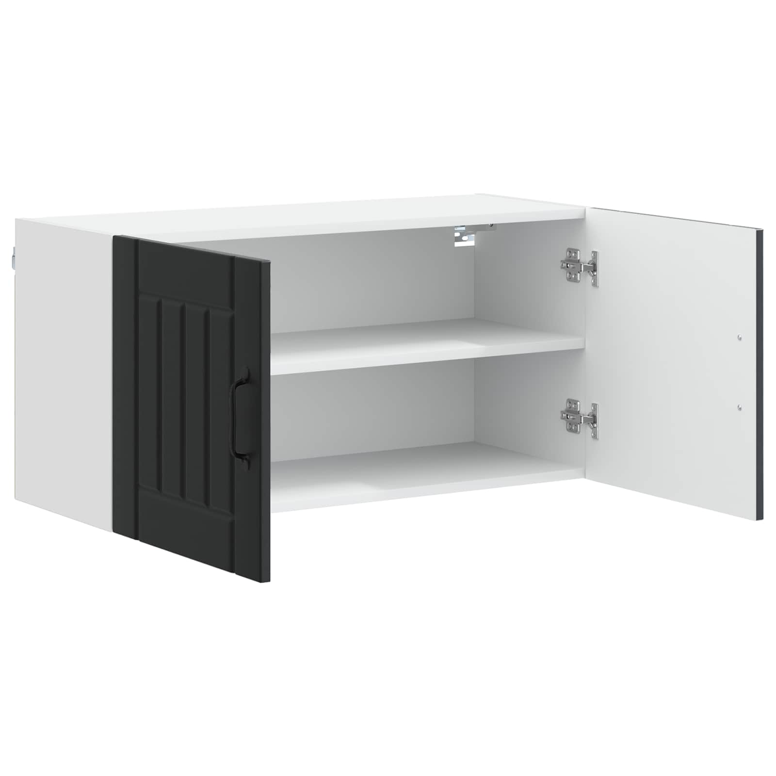 Wandschrank LUCCA Schwarz 80 x 31 x 40 cm Holzwerkstoff