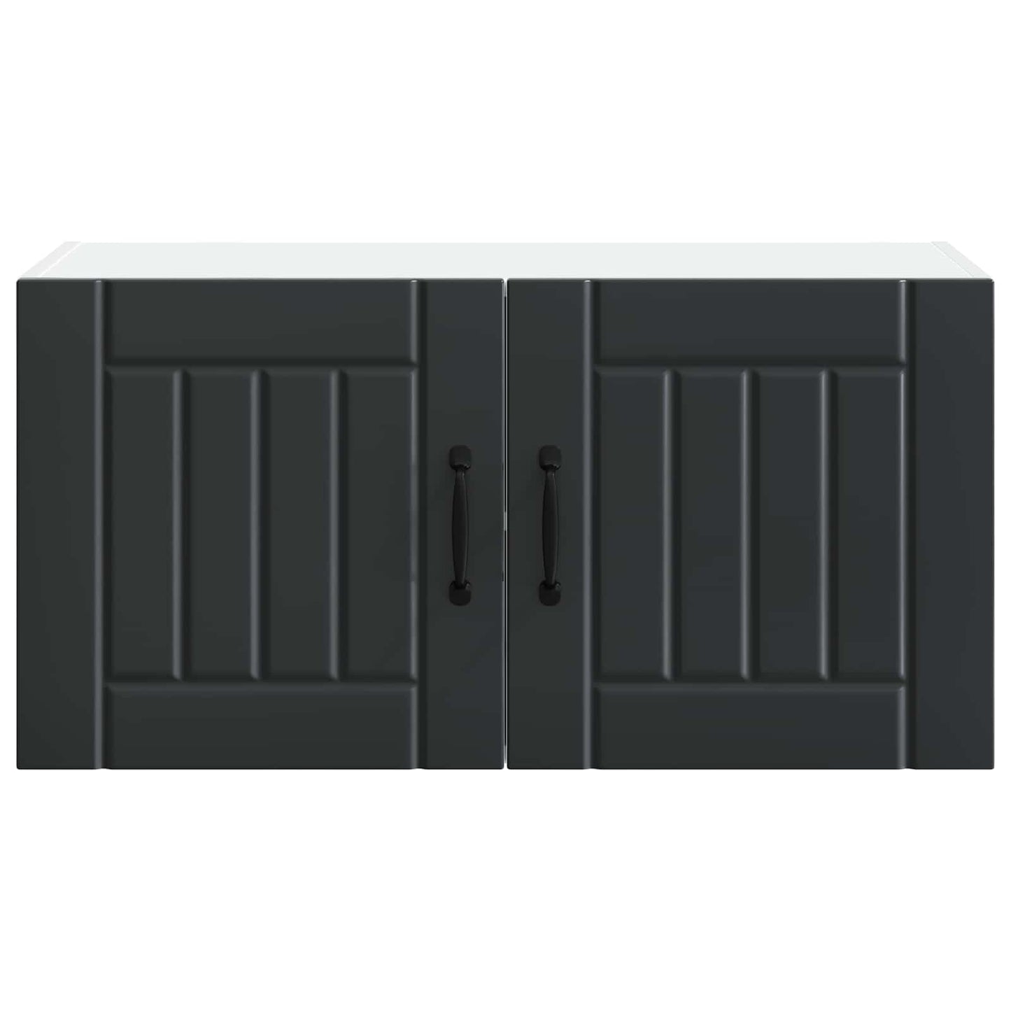 Wandschrank LUCCA Schwarz 80 x 31 x 40 cm Holzwerkstoff