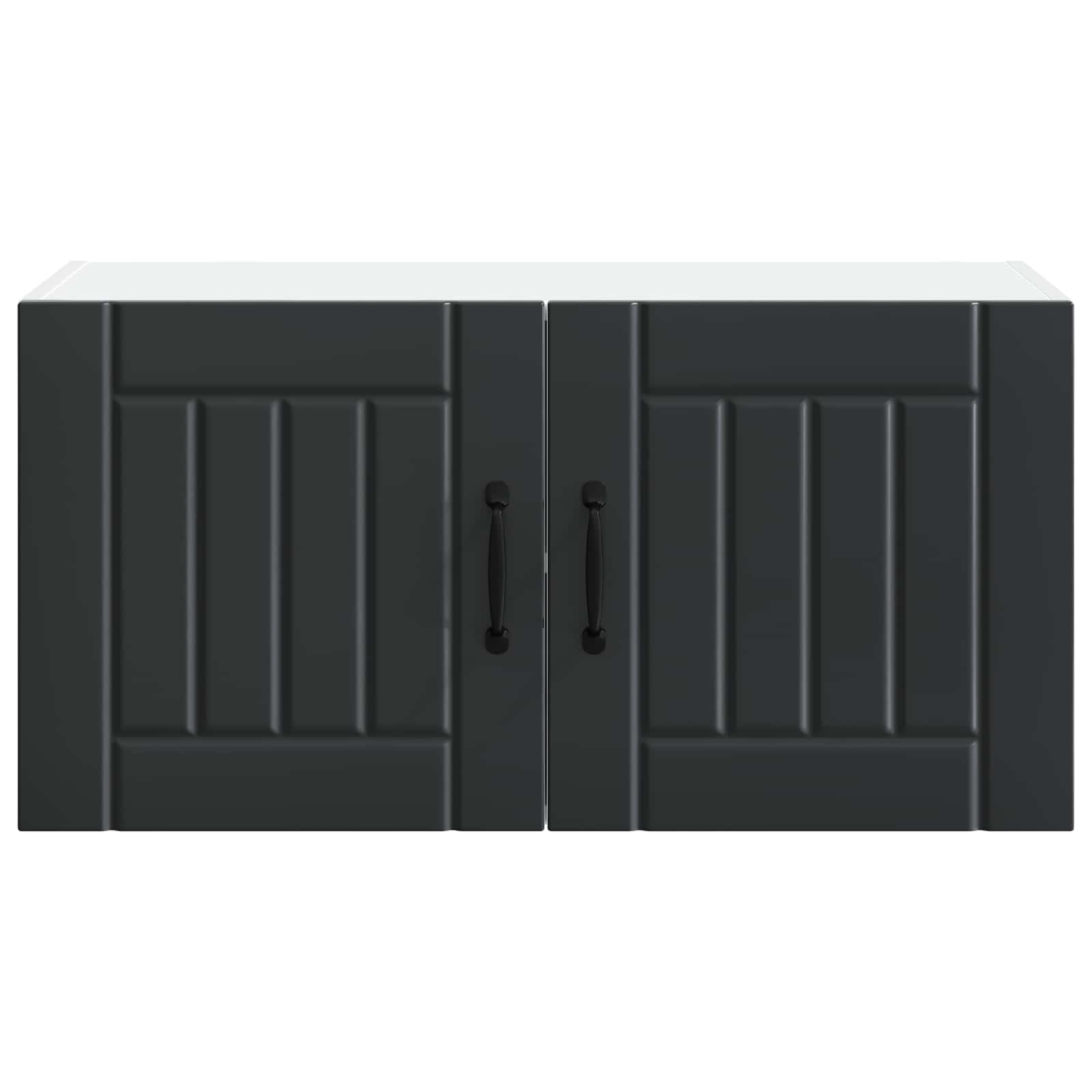 Wandschrank LUCCA Schwarz 80 x 31 x 40 cm Holzwerkstoff
