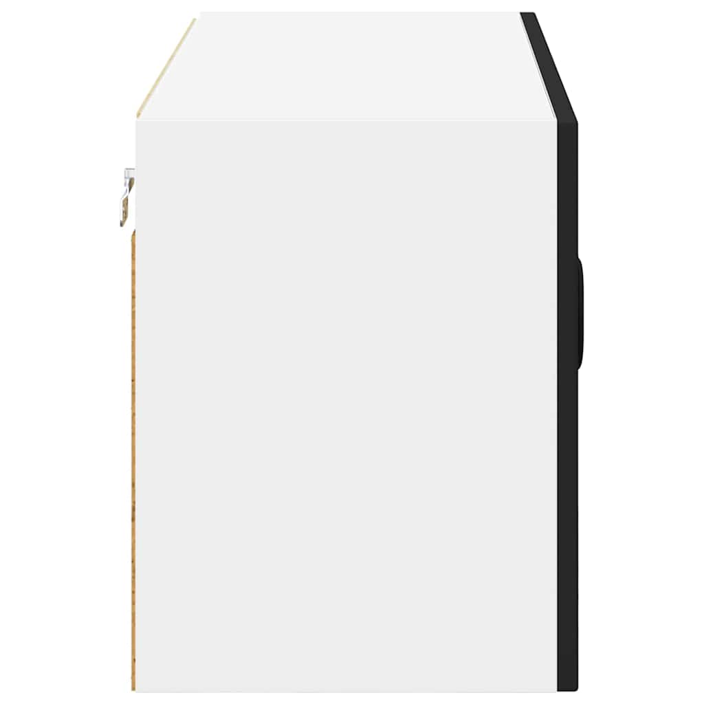 Wandschrank LUCCA Schwarz 80 x 31 x 40 cm Holzwerkstoff