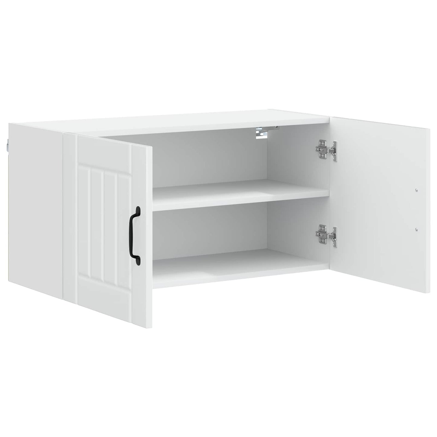 Wandschrank LUCCA Hochglanz Weiß 80 x 31 x 40 cm Holzwerkstoff