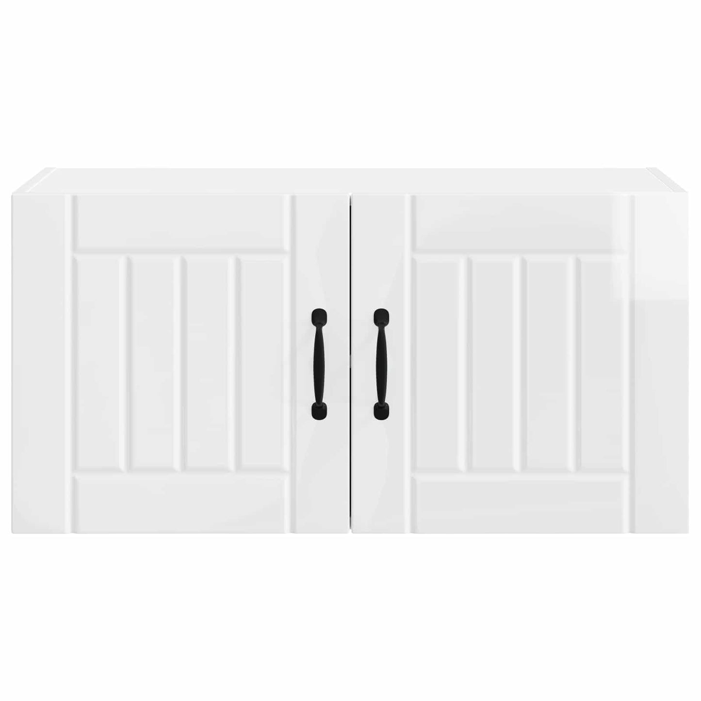 Wandschrank LUCCA Hochglanz Weiß 80 x 31 x 40 cm Holzwerkstoff