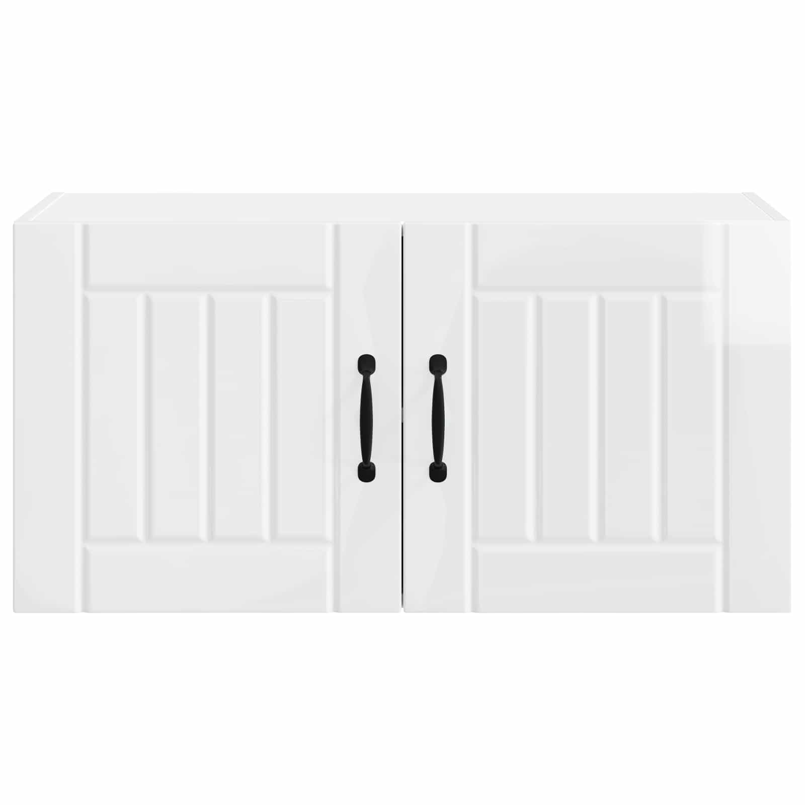 Wandschrank LUCCA Hochglanz Weiß 80 x 31 x 40 cm Holzwerkstoff
