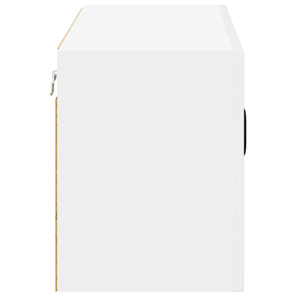 Wandschrank LUCCA Hochglanz Weiß 80 x 31 x 40 cm Holzwerkstoff