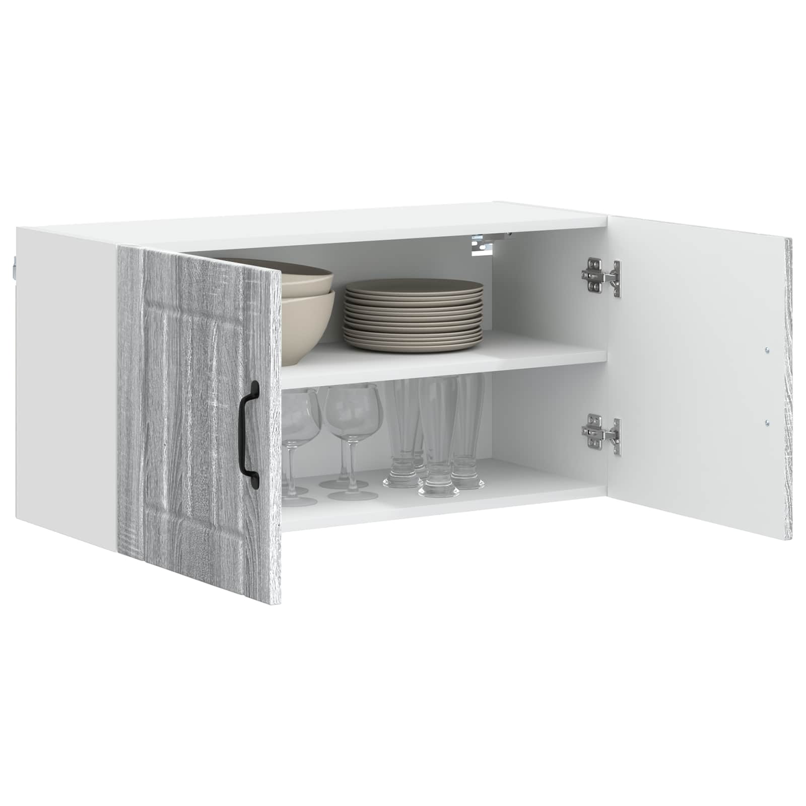 Wandschrank LUCCA Graues Sonoma 80 x 31 x 40 cm Holzwerkstoff