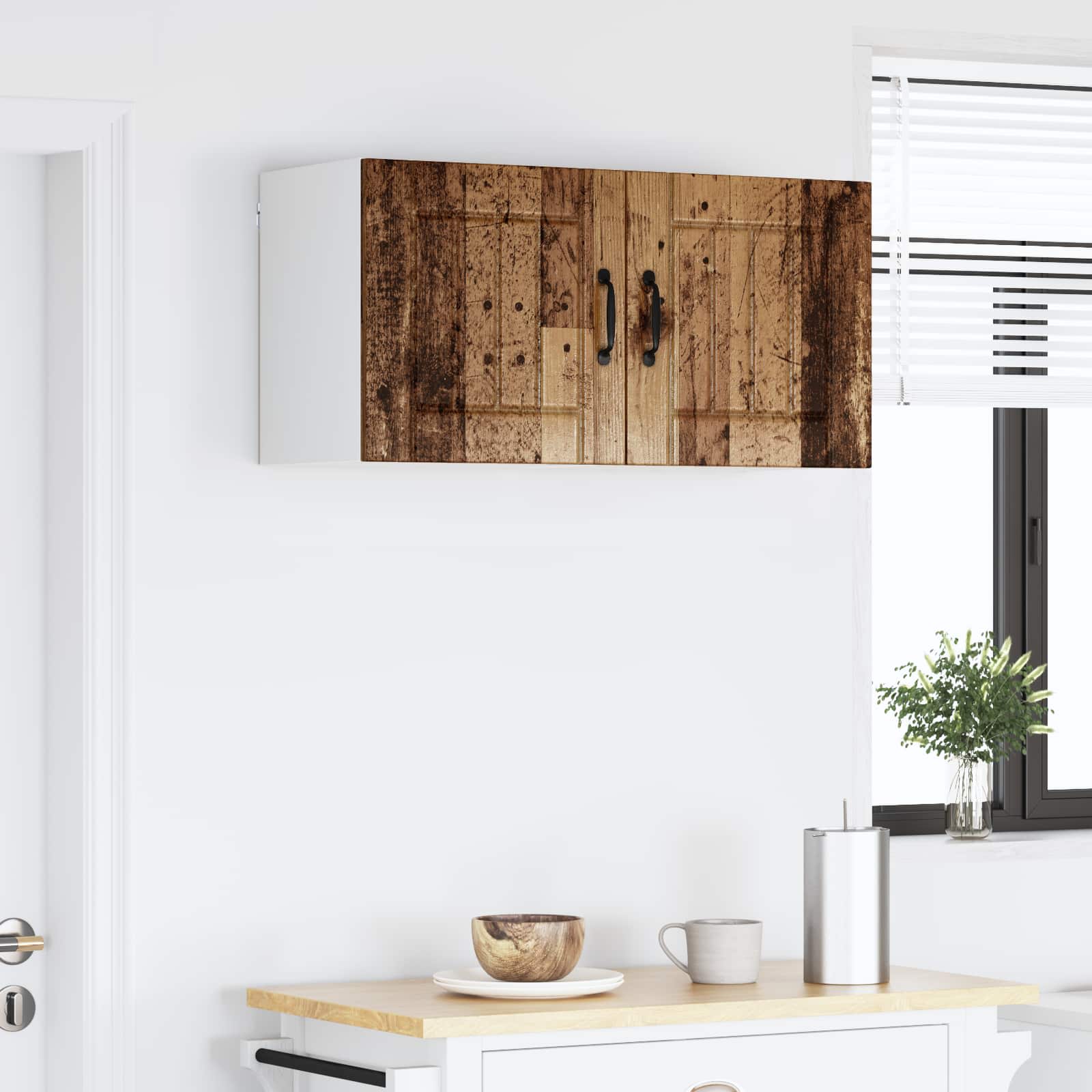 Wandschrank LUCCA Altholz 80 x 31 x 40 cm Holzwerkstoff
