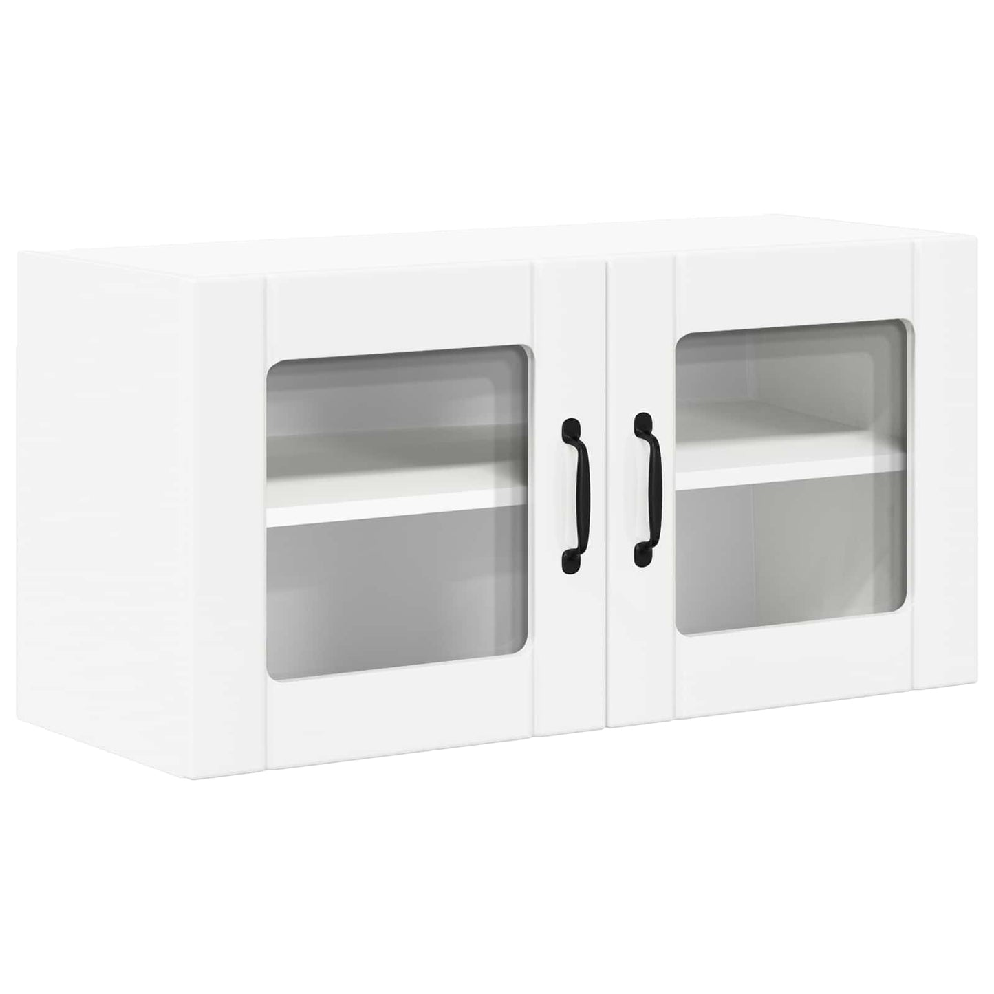 Wandglas-Schrank LUCCA Weiß 80 x 31 x 40 cm Holzwerkstoff