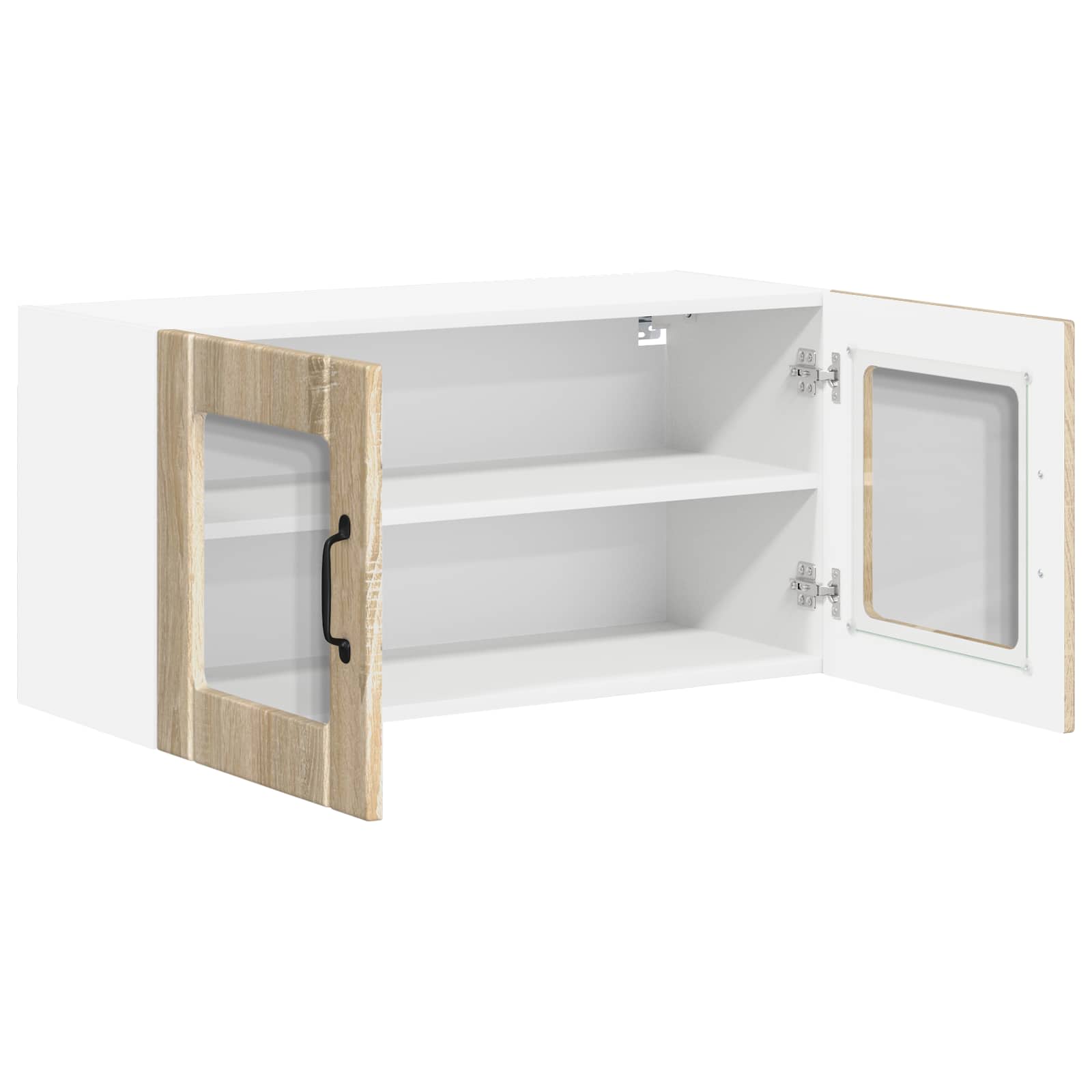 Wandglas-Schrank LUCCA Sonoma-Eiche 80 x 31 x 40 cm