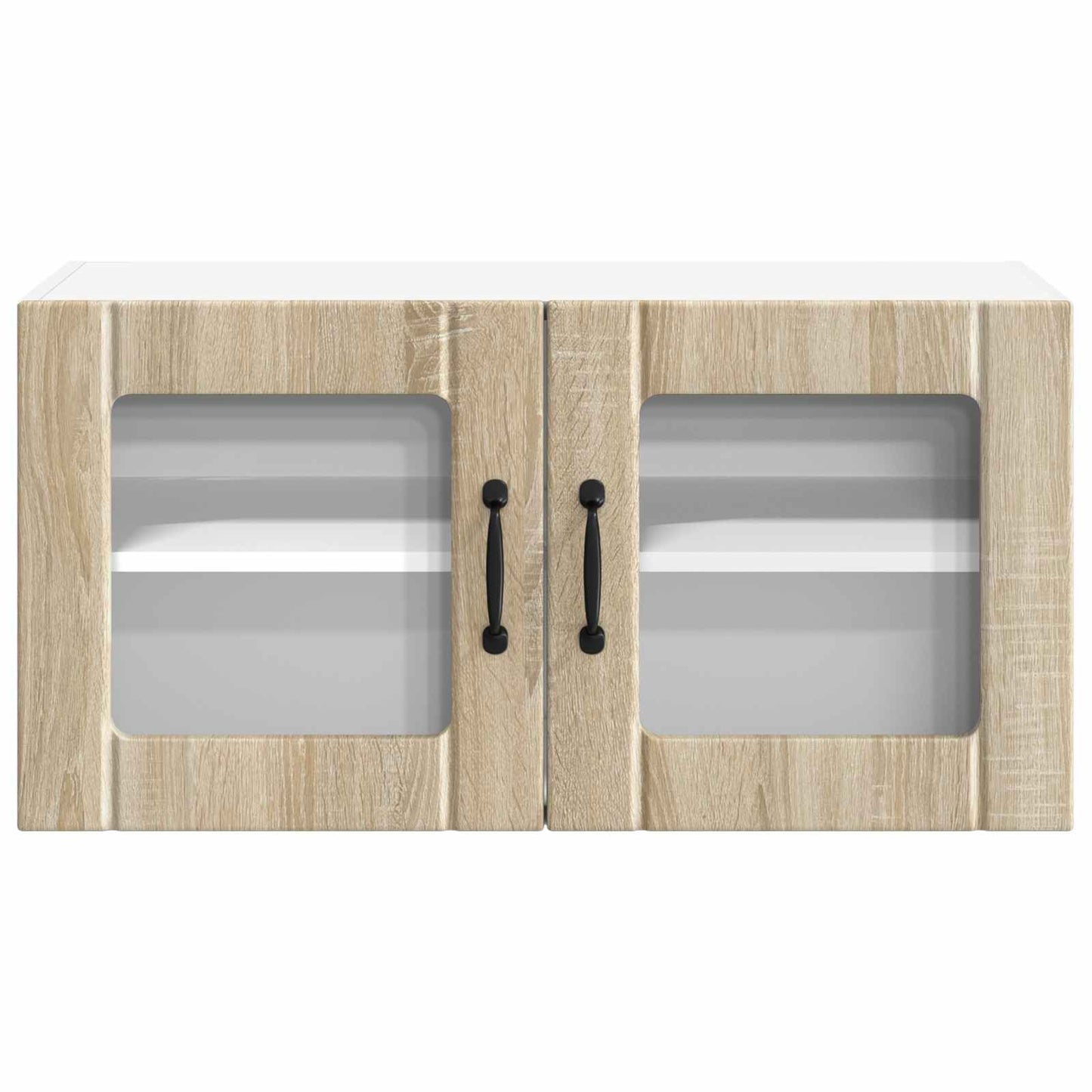Wandglas-Schrank LUCCA Sonoma-Eiche 80 x 31 x 40 cm